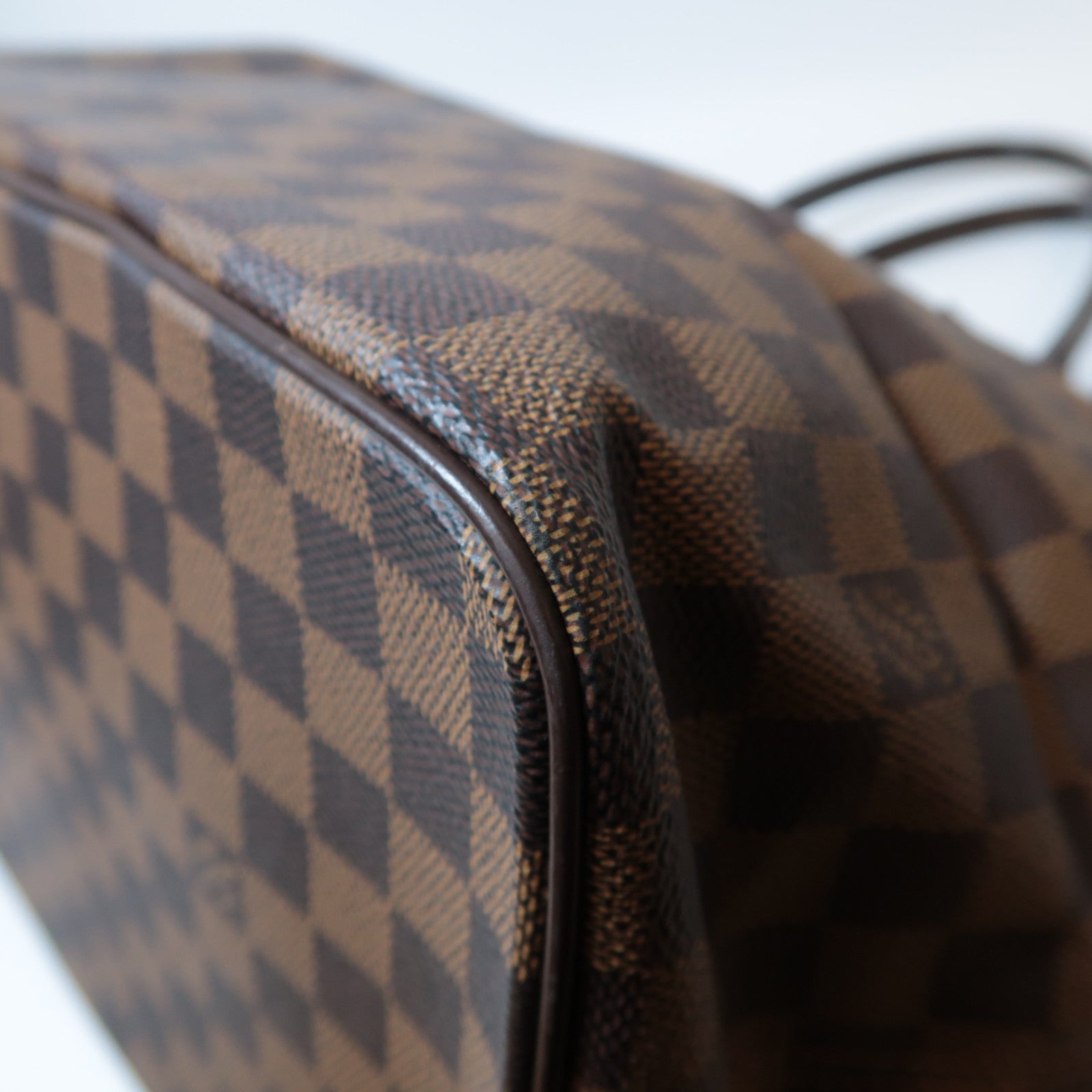 LOUIS VUITTON **【激減優惠】Damier Saleya MM金扣手挽袋啡色
