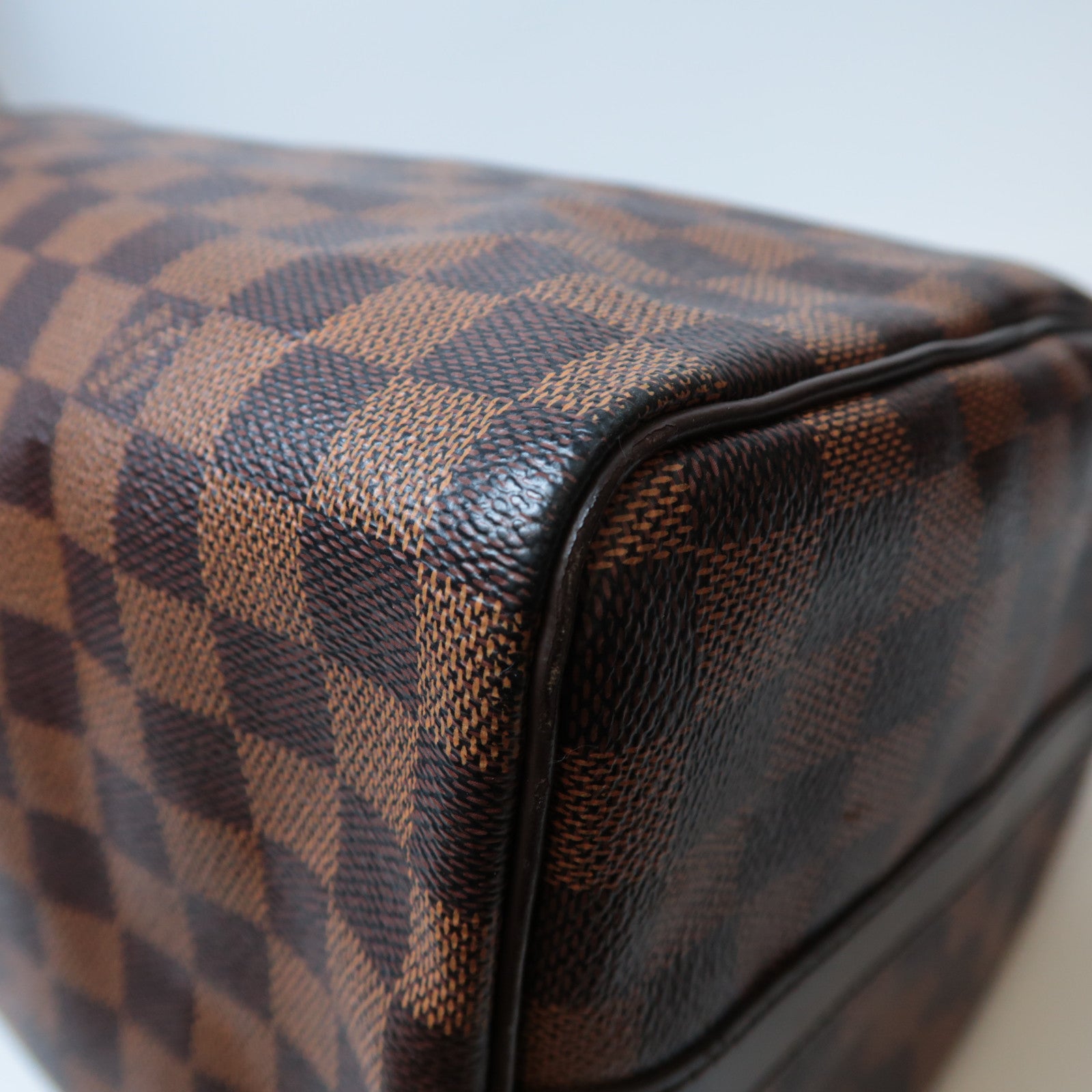LOUIS VUITTON 【激減優惠】Damier Speedy Bandouliere 30金扣手挽肩背兩用袋啡色