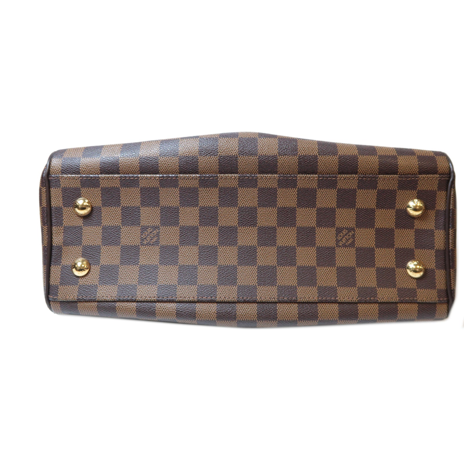 LOUIS VUITTON 【激減優惠】Damier Trevi PM金扣手挽肩背兩用袋啡色