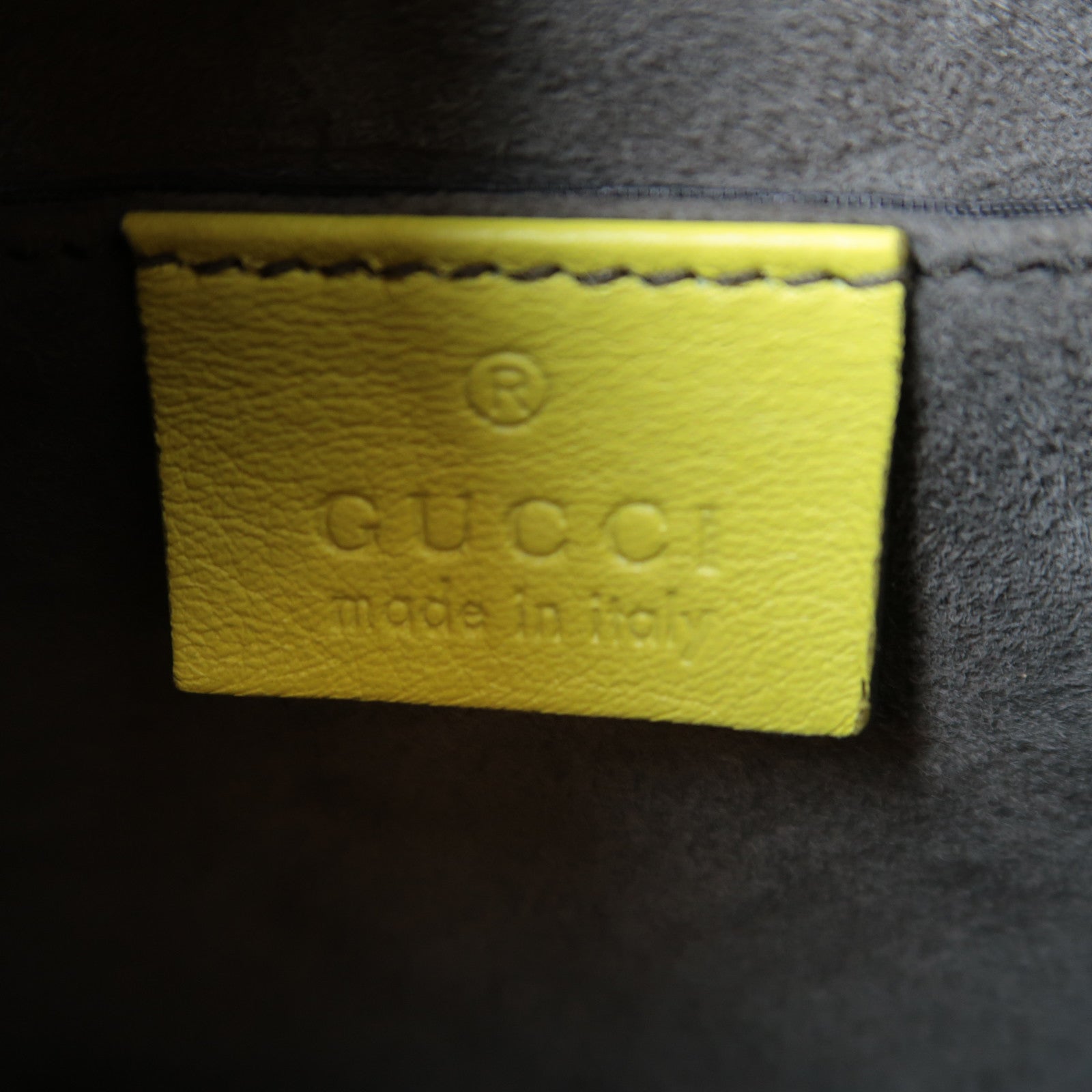 GUCCI 【激減優惠】竹柄/牛皮皮革Bamboo Lady Lock Bag銀扣手挽肩背兩用袋黃色