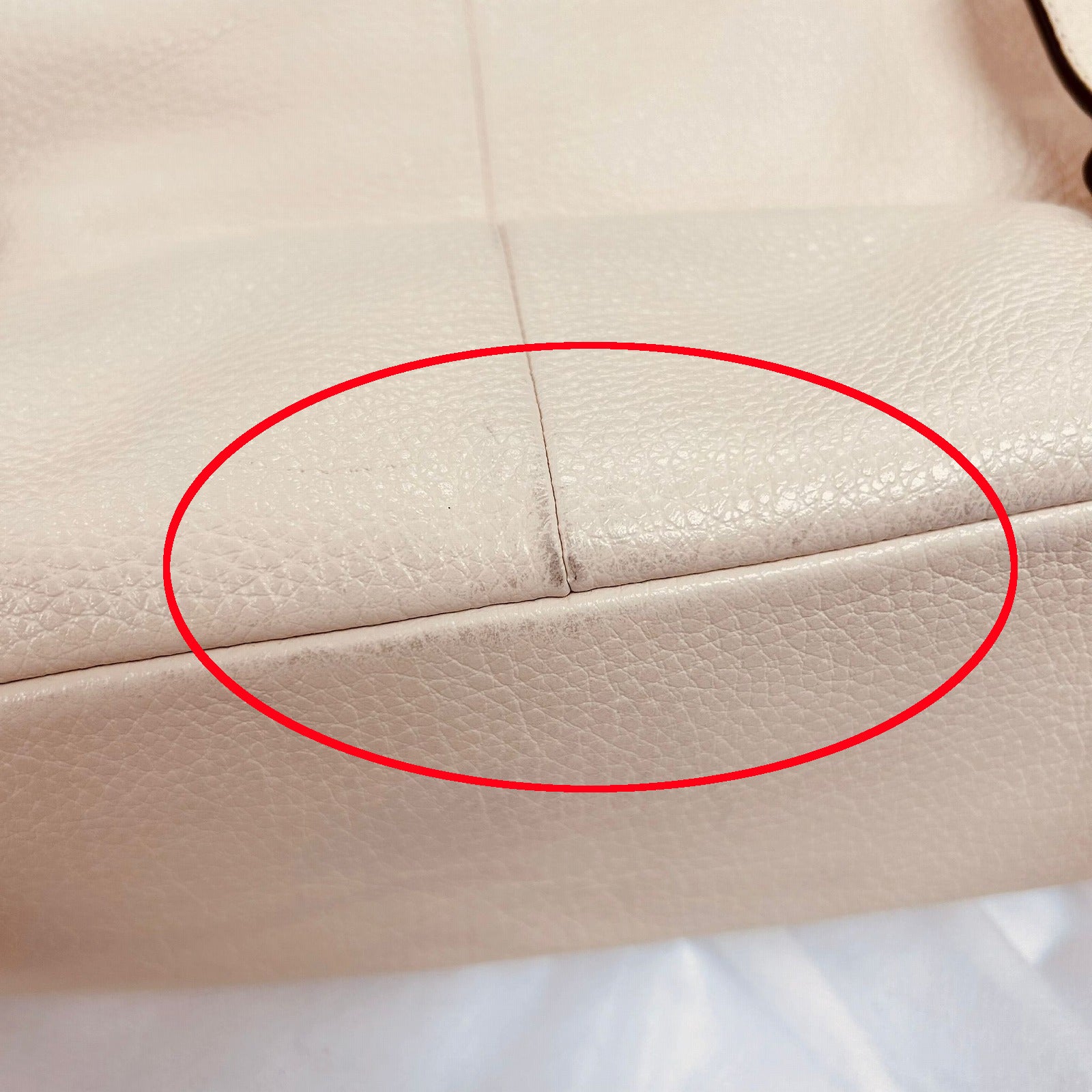 COACH 【激減優惠】牛皮皮革Backpack金扣背包米白色