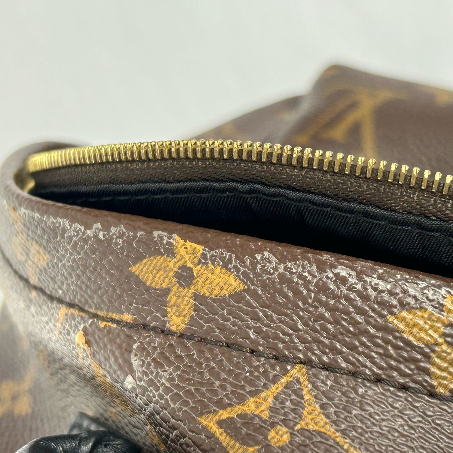 LOUIS VUITTON 【激減優惠】Monogram Palm Springs Mini金扣背包啡色