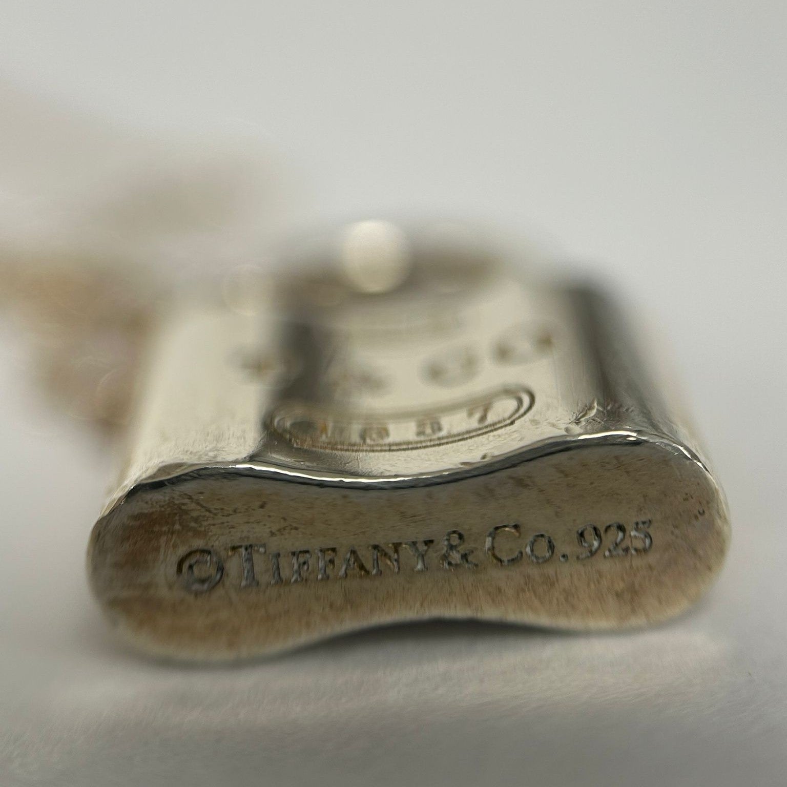 TIFFANY＆CO 925純銀Padlock Necklace銀扣項鏈