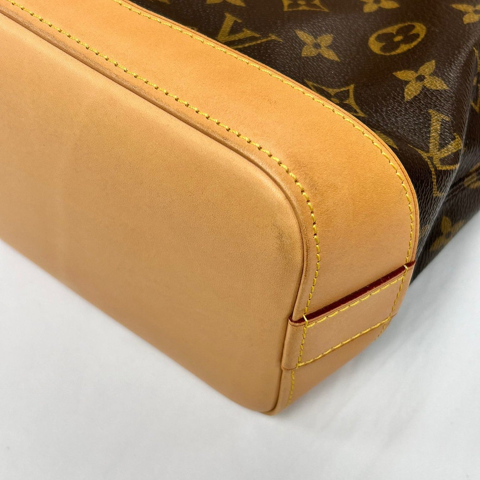 LOUIS VUITTON 【激減優惠】Monogram Lockit Horizontal金扣手挽袋啡色