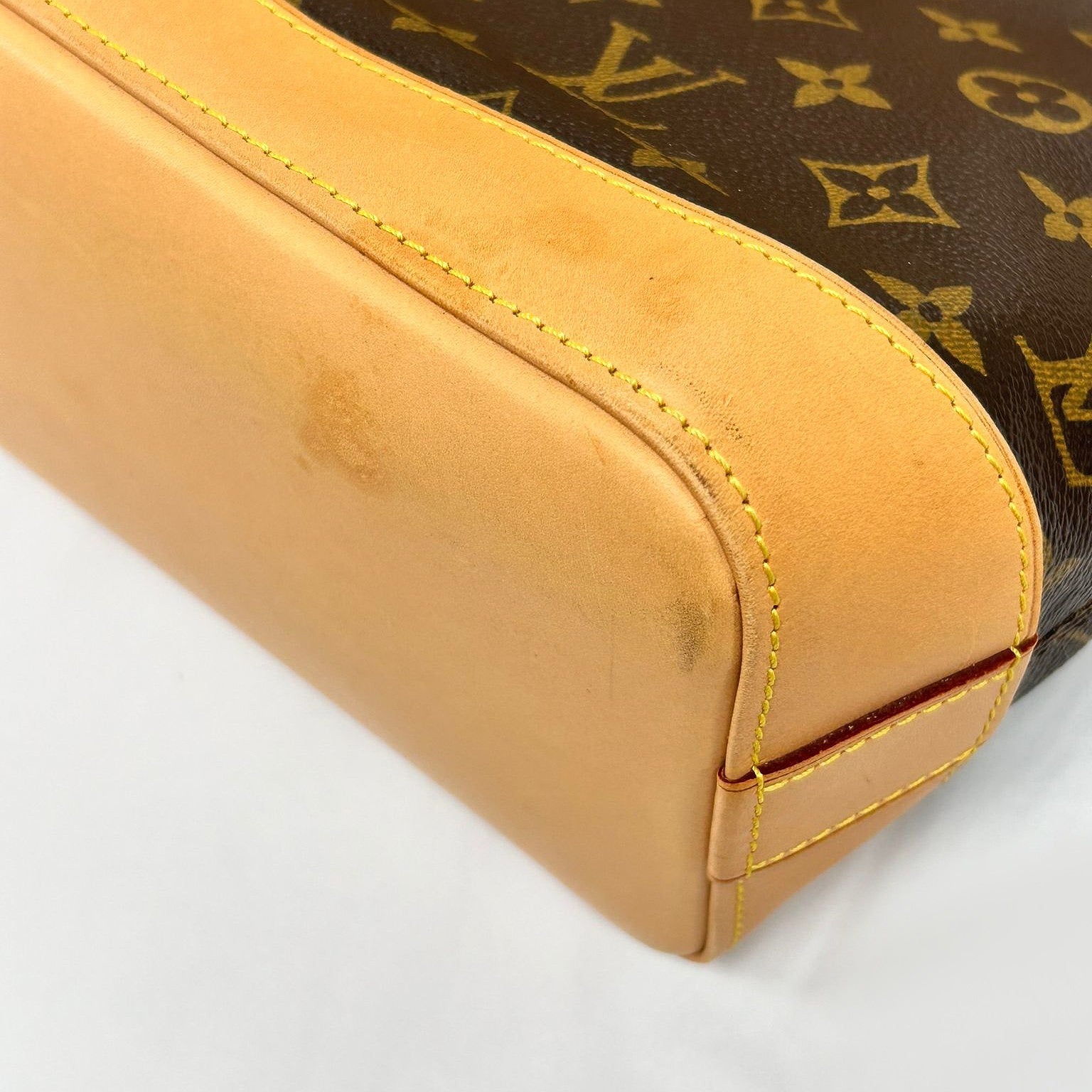 LOUIS VUITTON 【激減優惠】Monogram Lockit Horizontal金扣手挽袋啡色