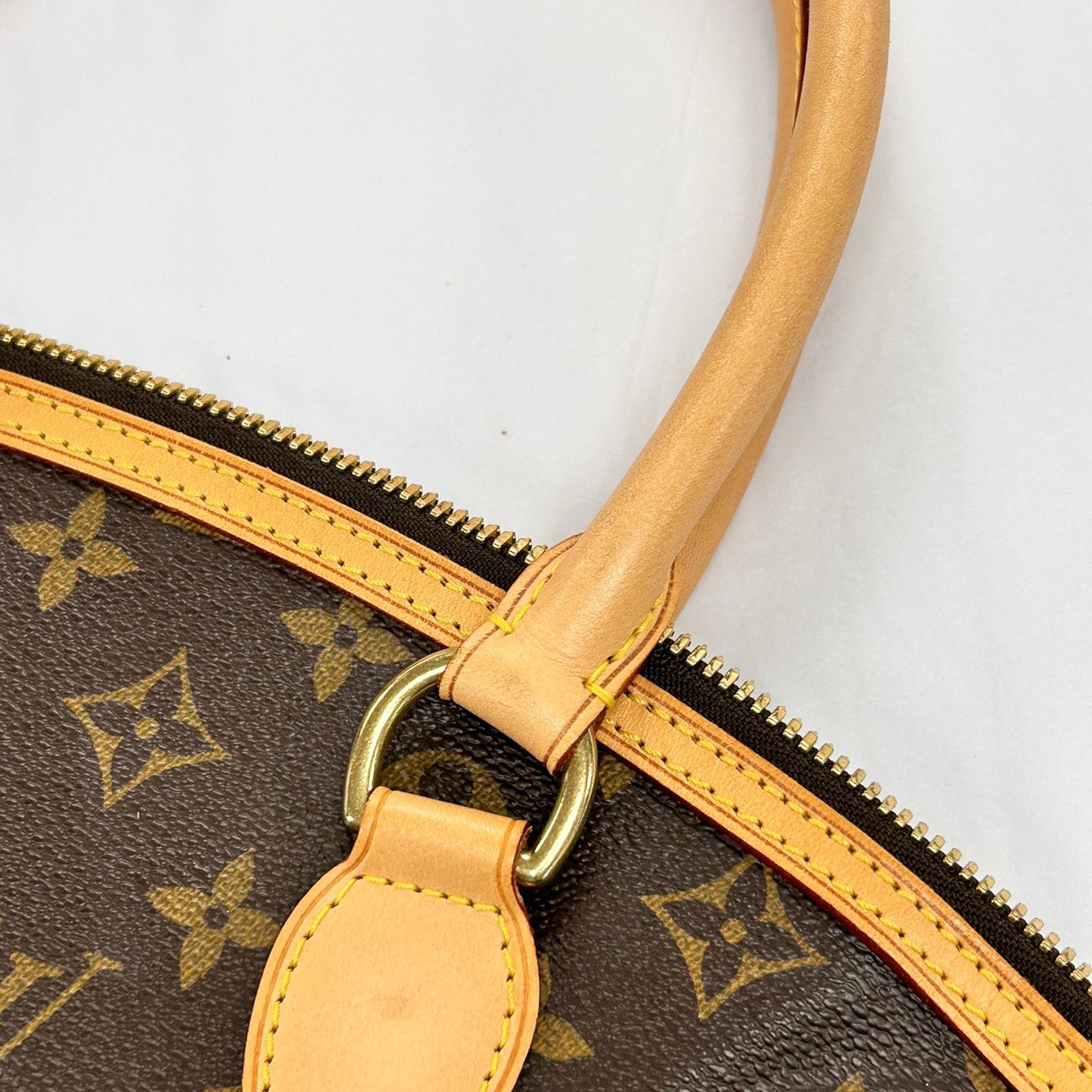 LOUIS VUITTON 【激減優惠】Monogram Lockit Horizontal金扣手挽袋啡色