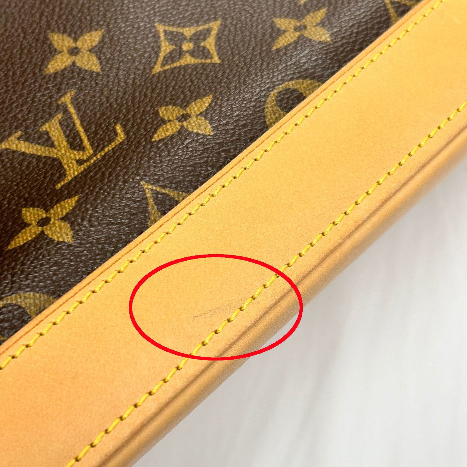 LOUIS VUITTON 【激減優惠】Monogram Lockit Horizontal金扣手挽袋啡色