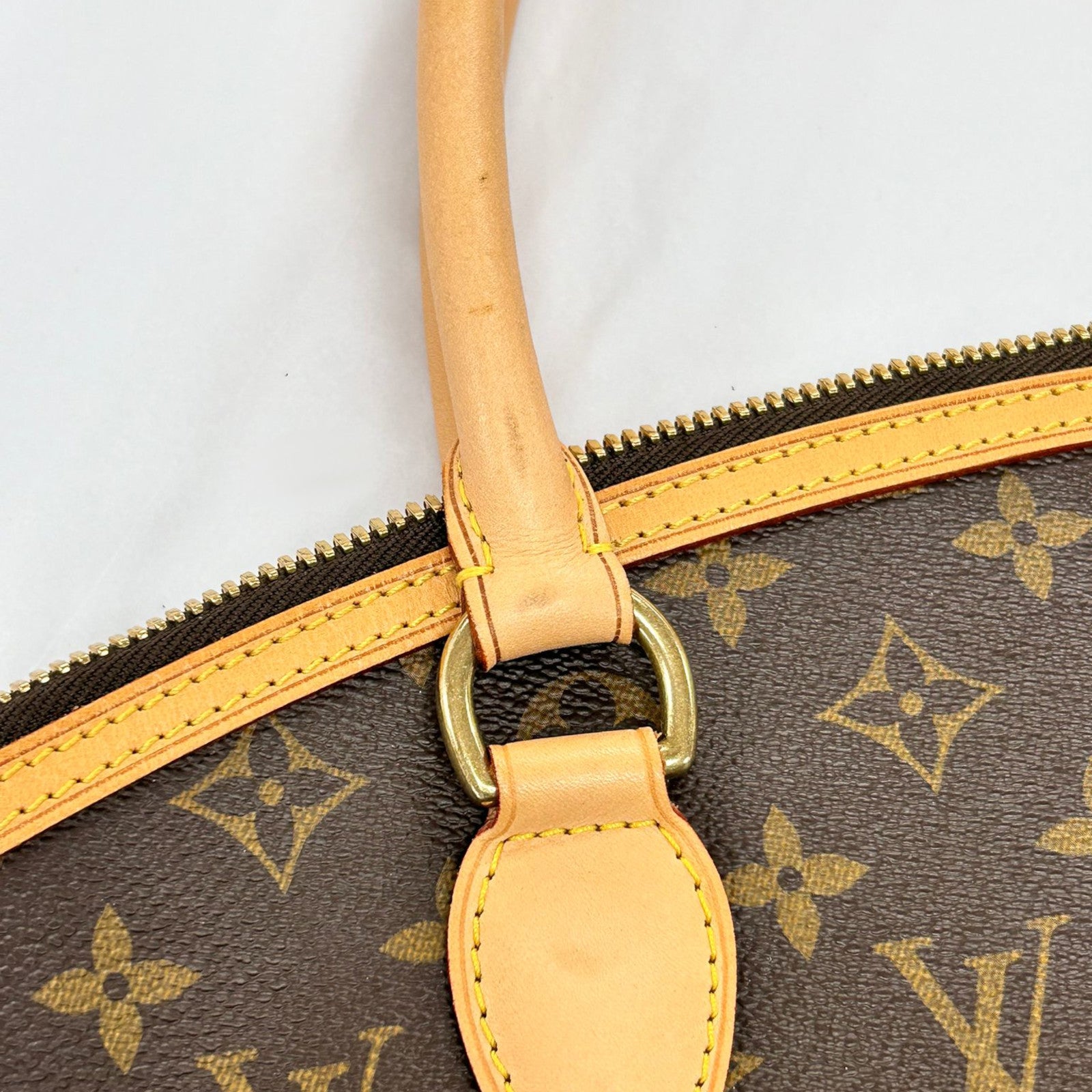 LOUIS VUITTON 【激減優惠】Monogram Lockit Horizontal金扣手挽袋啡色