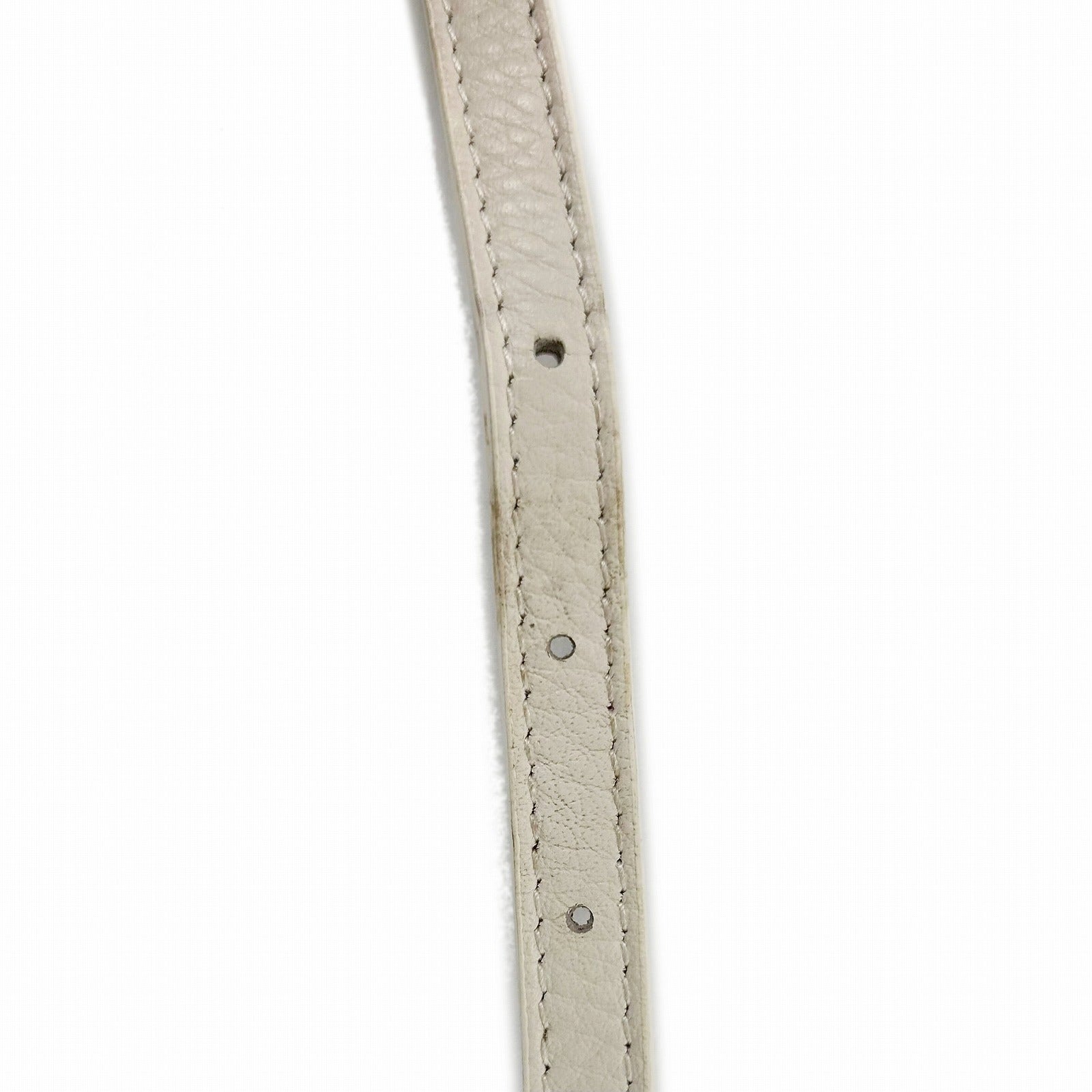 BALENCIAGA 牛皮皮革Everyday銀扣手挽肩背兩用袋白色