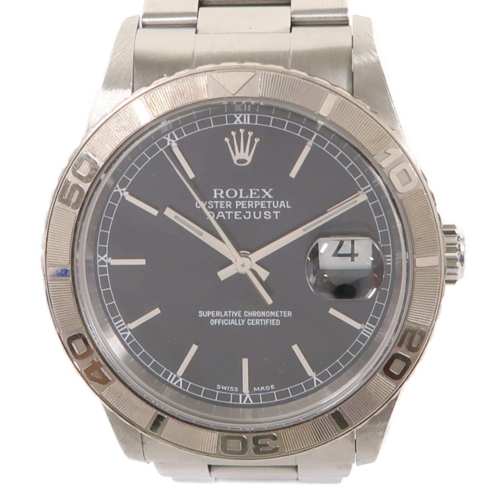 ROLEX Datejust不鏽鋼手錶自動機芯黑色