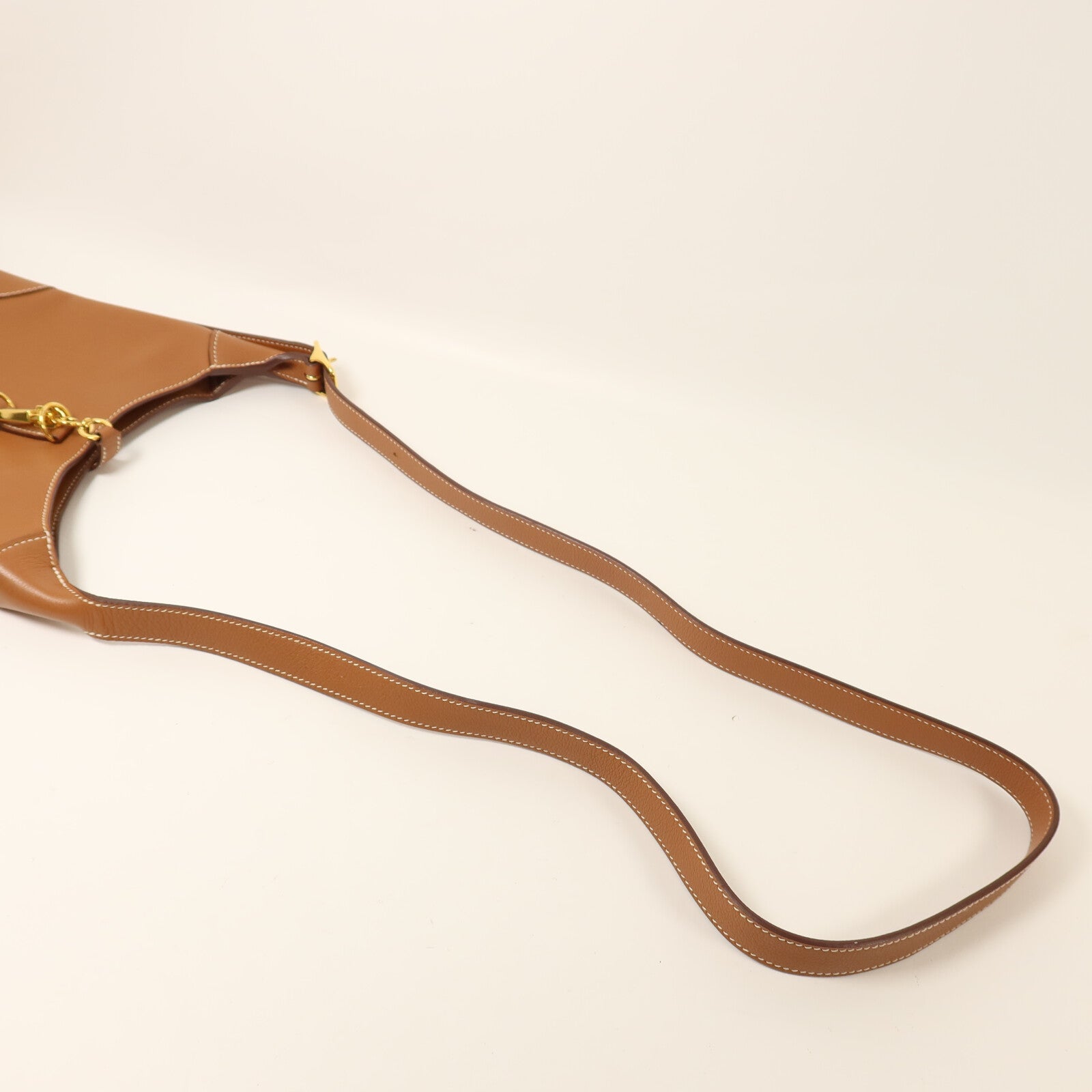HERMES Evercolor皮革Trim Duo 24肩背袋Gold
