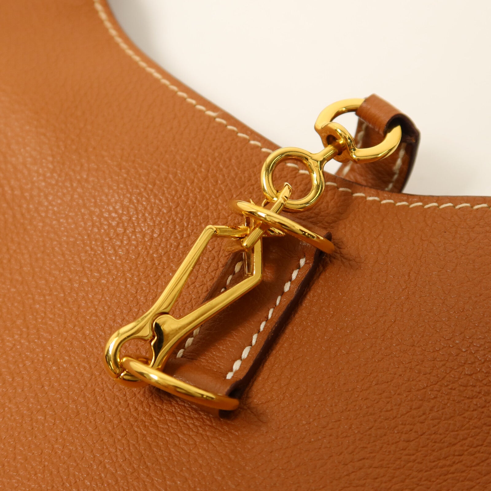 HERMES Evercolor皮革Trim Duo 24肩背袋Gold