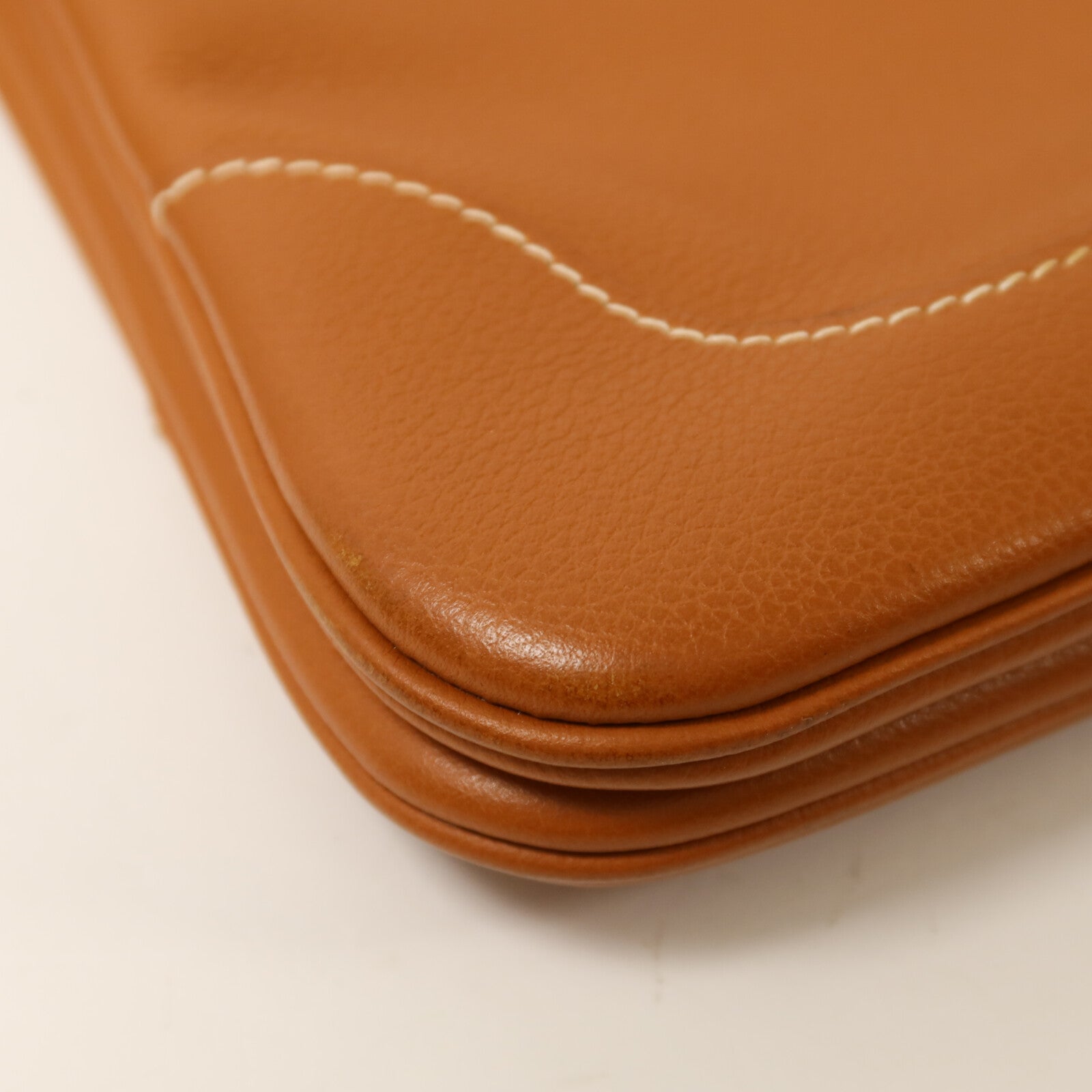 HERMES Evercolor皮革Trim Duo 24肩背袋Gold