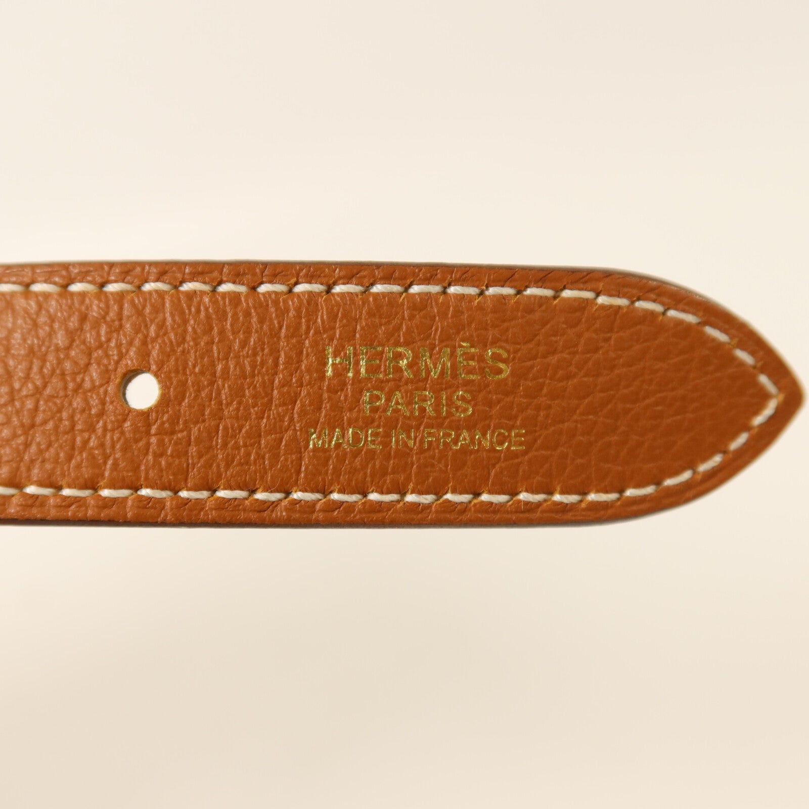 HERMES Evercolor皮革Trim Duo 24肩背袋Gold