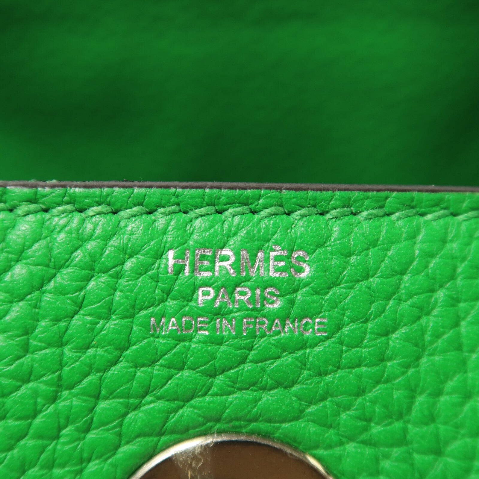 HERMES Clemence皮革Lindy 26手挽肩背兩用袋Bambou