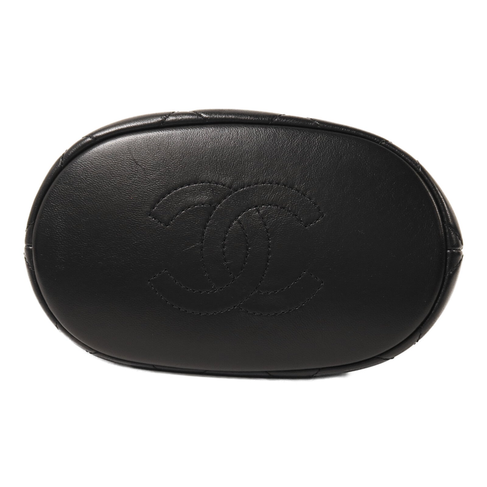 CHANEL 羊皮皮革Chain Shoulder Bucket鏈帶手挽肩背兩用袋
