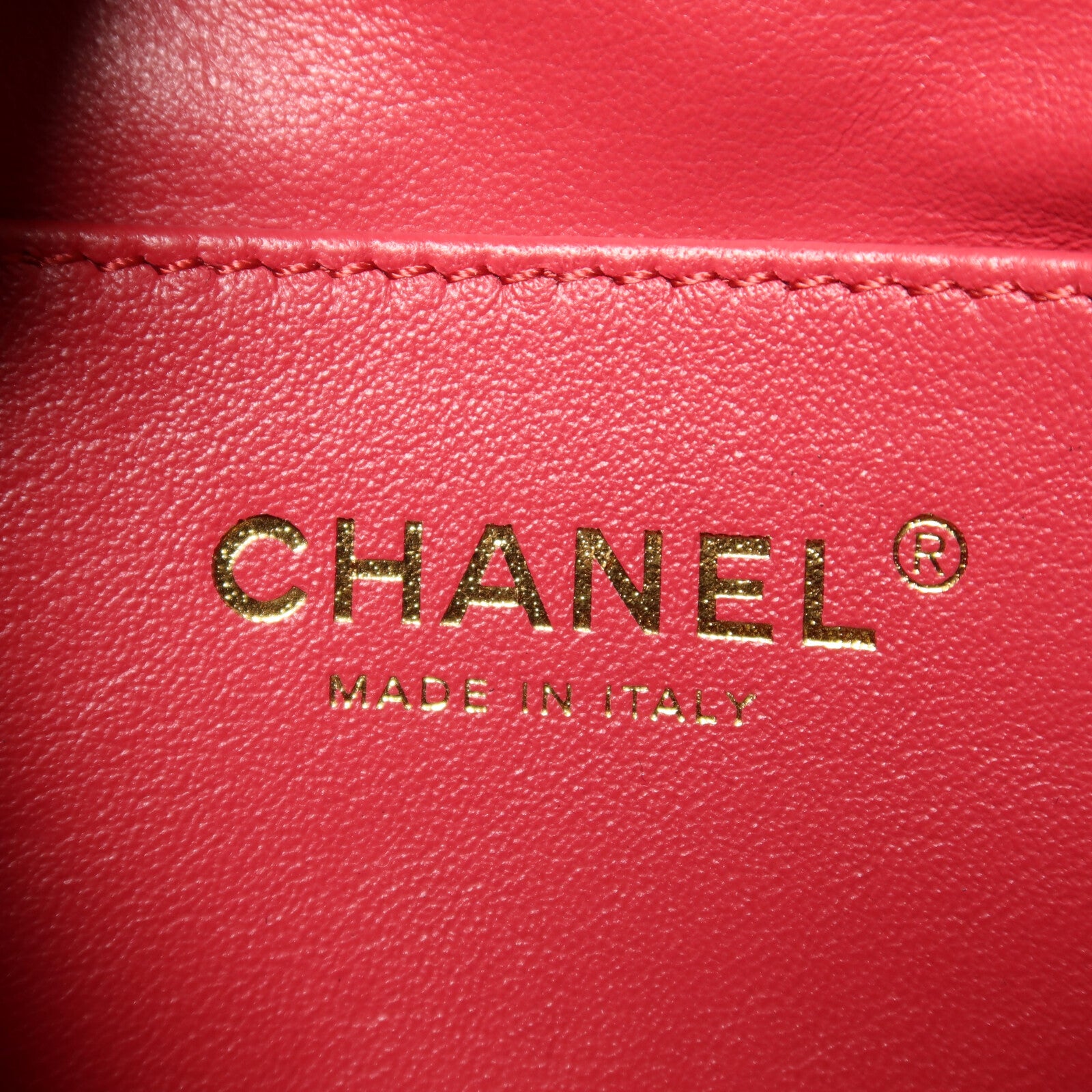 CHANEL 羊皮皮革Chain Shoulder Bucket鏈帶手挽肩背兩用袋