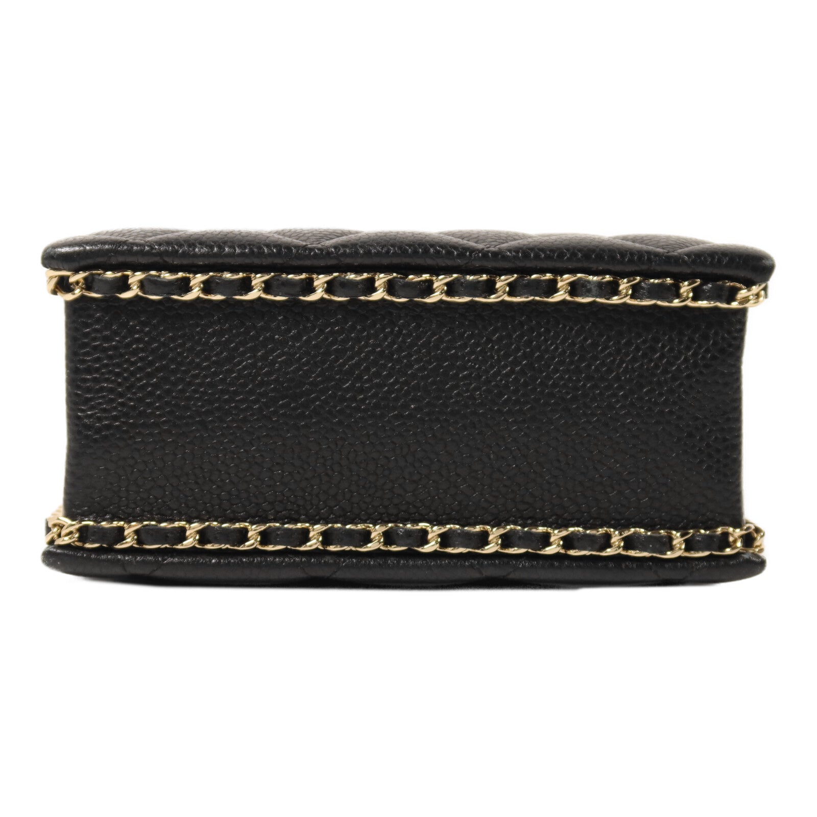 CHANEL 牛皮皮革Evening Box鏈帶手挽肩背兩用袋