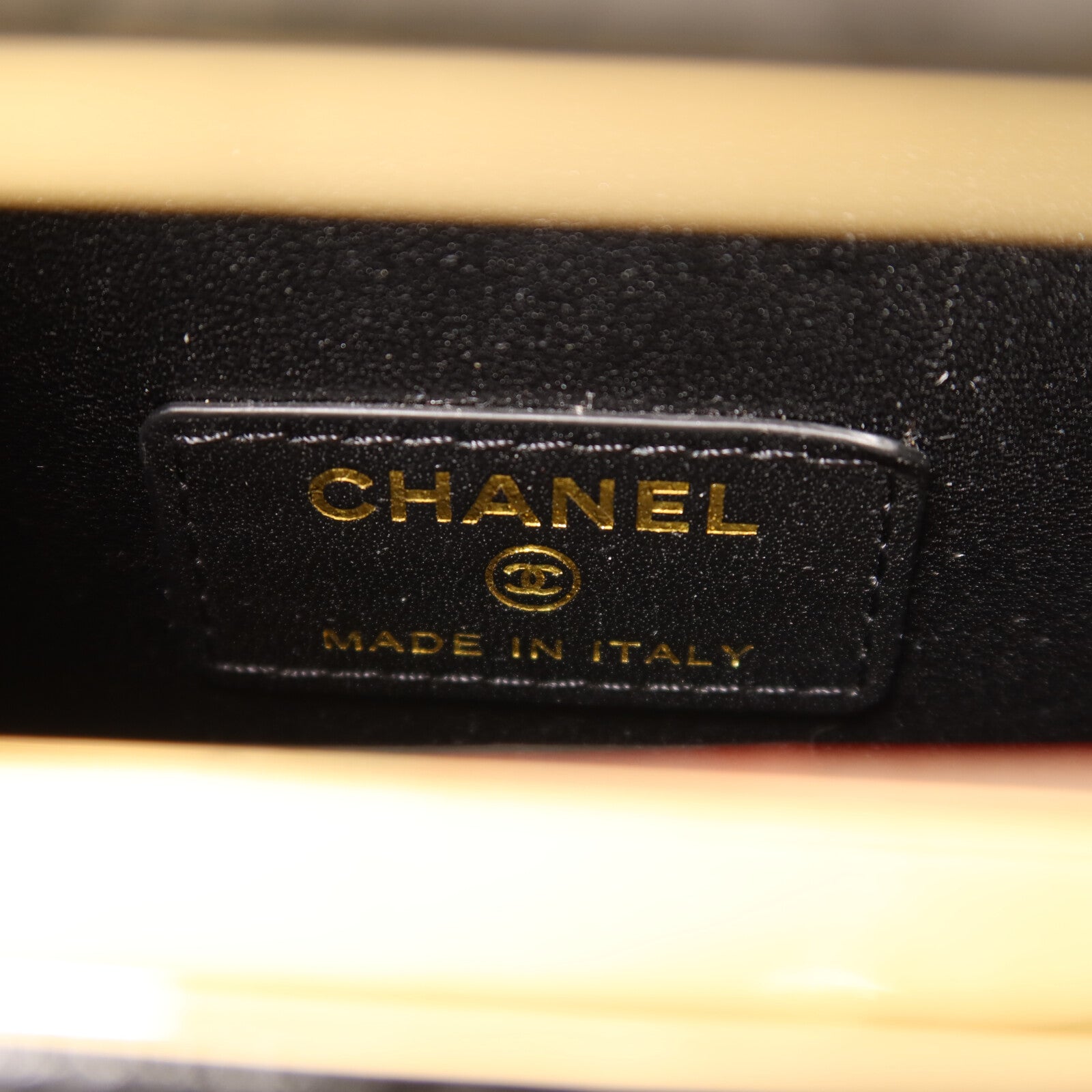 CHANEL 牛皮皮革Evening Box鏈帶手挽肩背兩用袋