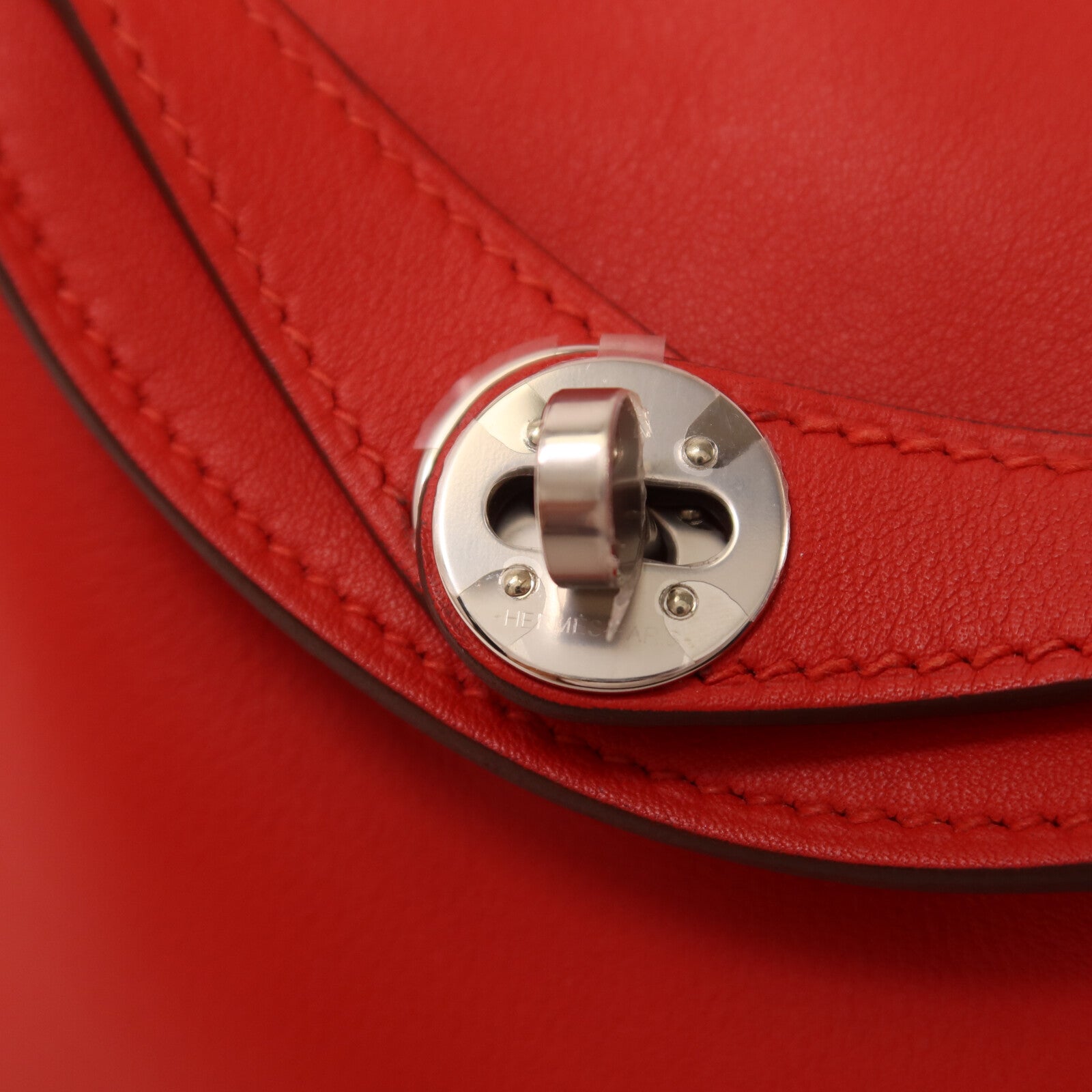 HERMES Swift皮革Mini Lindy手挽肩背兩用袋Rouge de Coeur