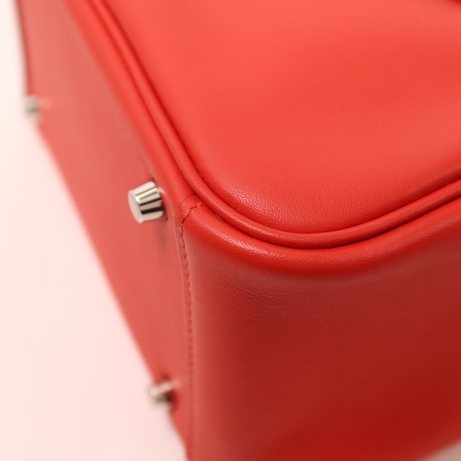 HERMES Swift皮革Mini Lindy手挽肩背兩用袋Rouge de Coeur