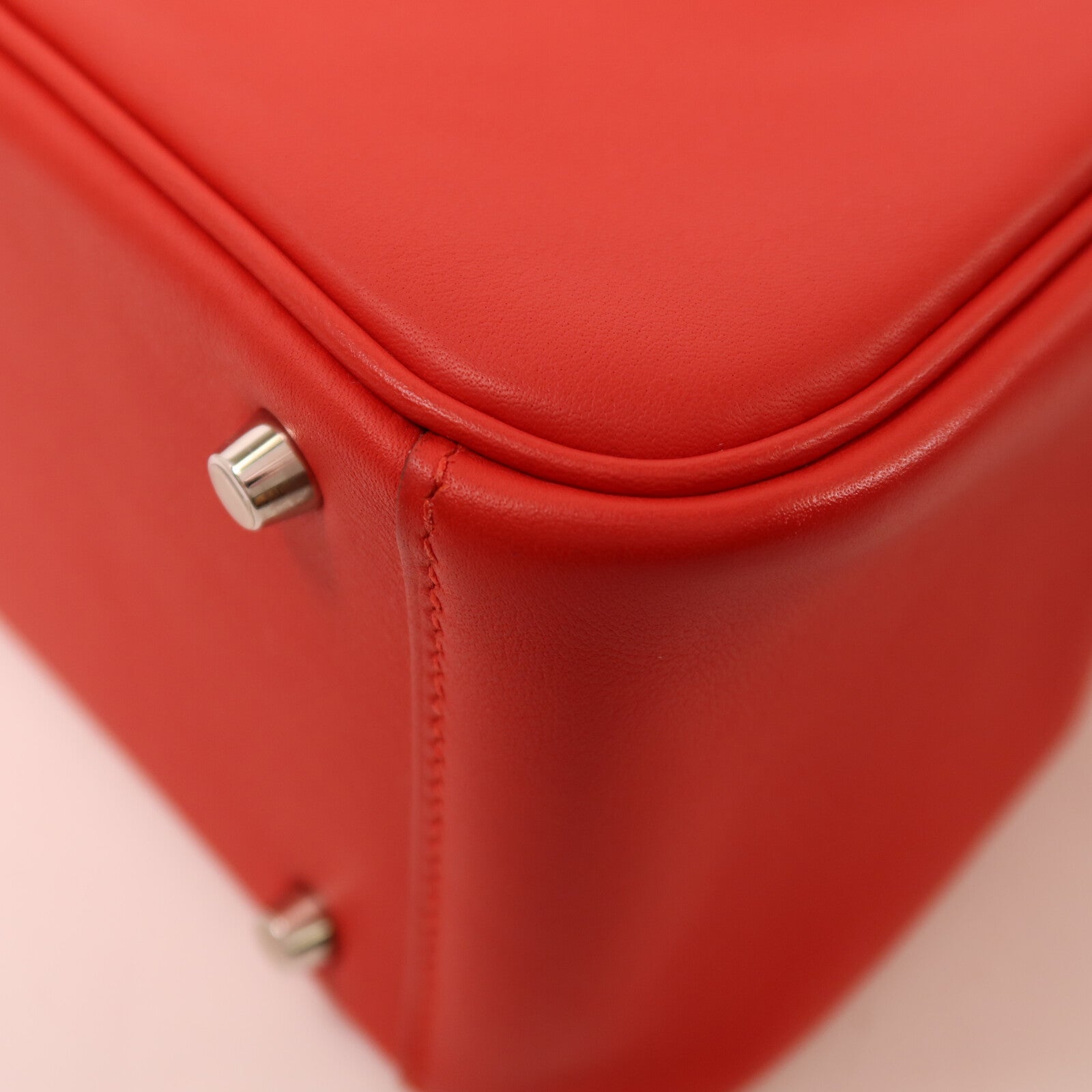 HERMES Swift皮革Mini Lindy手挽肩背兩用袋Rouge de Coeur