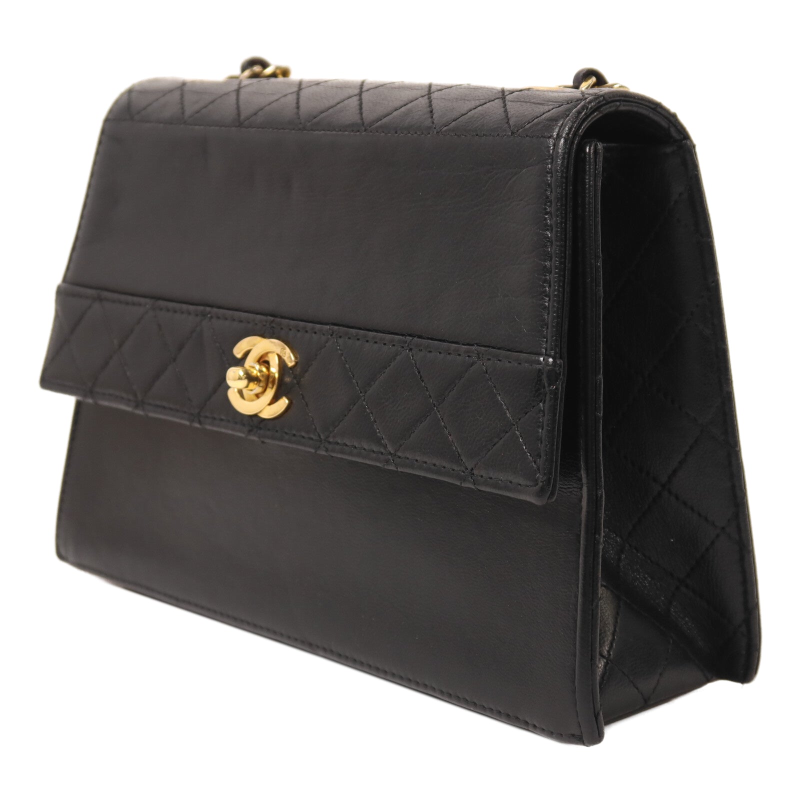 CHANEL 牛皮皮革Vintage Shoulder Bag鏈帶肩背袋
