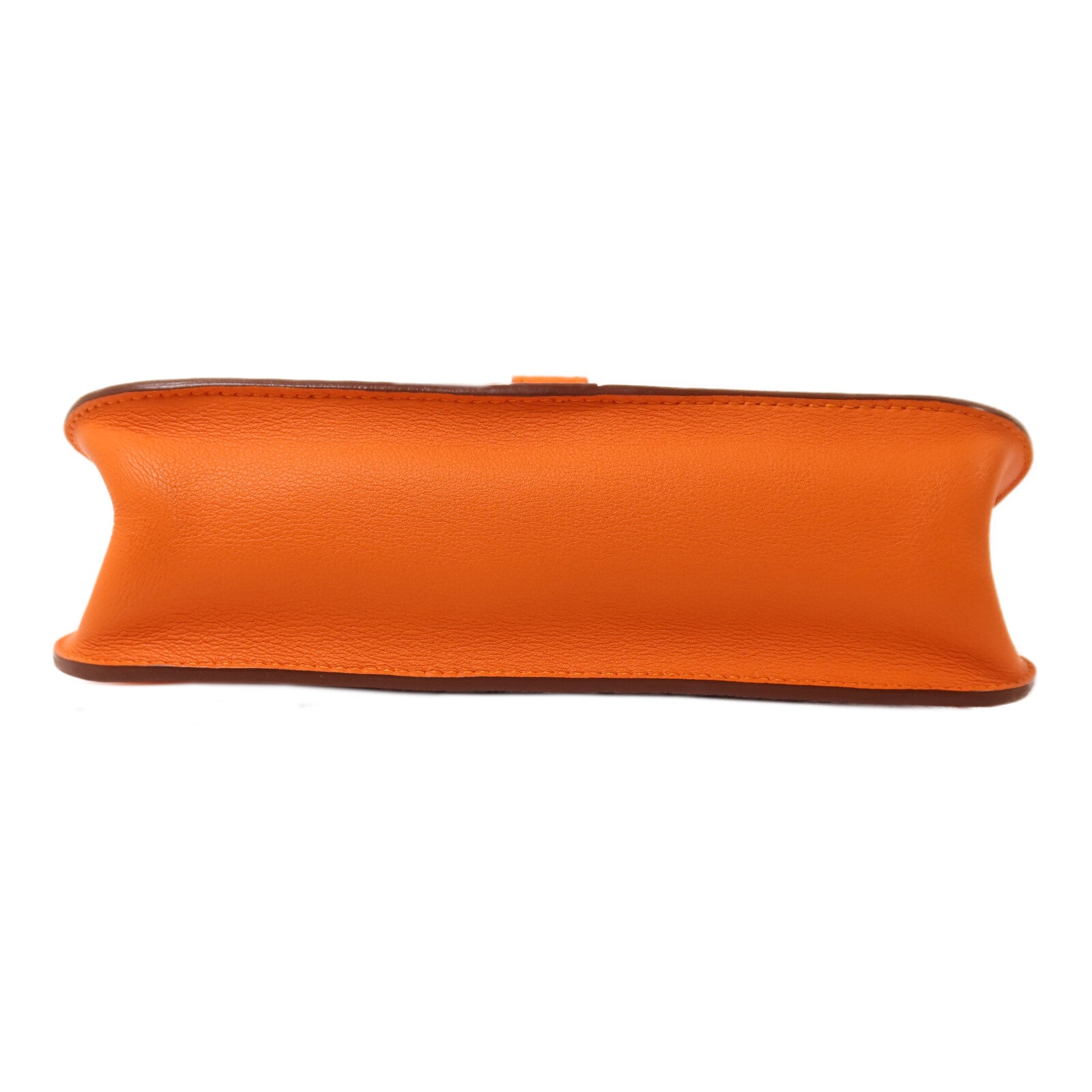 HERMES Swift皮革Mini Halzan手挽肩背兩用袋Orange