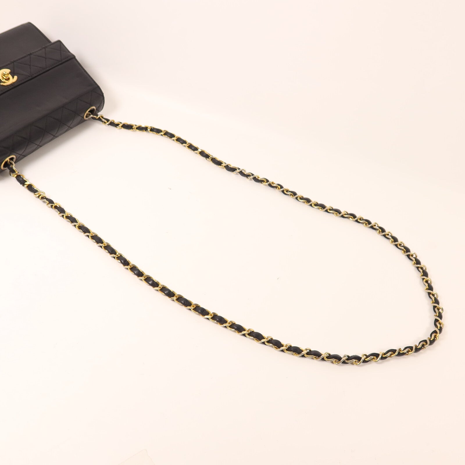 CHANEL 牛皮皮革Vintage Shoulder Bag鏈帶肩背袋