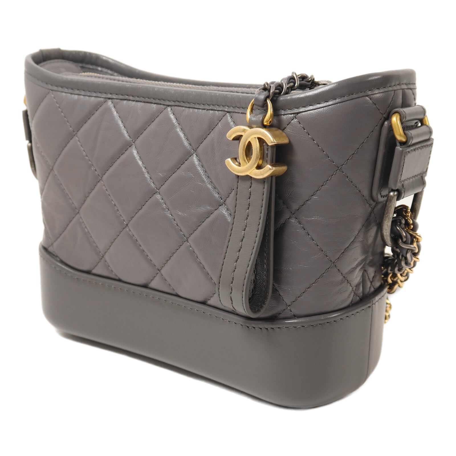 CHANEL 牛皮皮革Garbriell Small鏈帶肩背袋