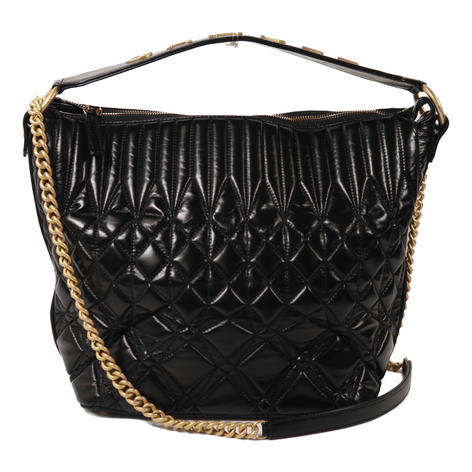 CHANEL 牛皮皮革Chain Shoulder鏈帶手挽肩背兩用袋