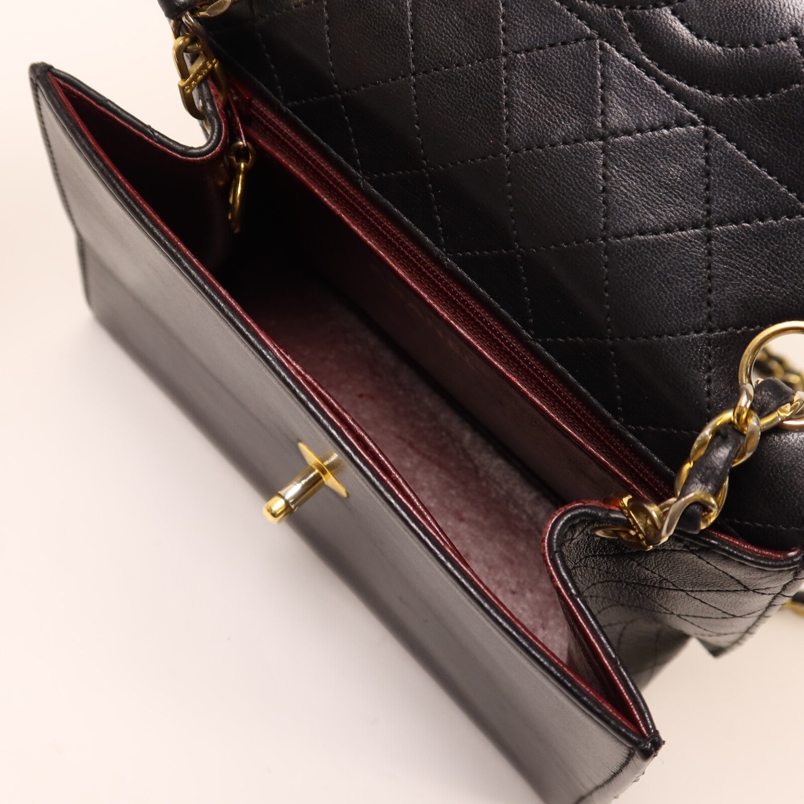CHANEL 牛皮皮革Vintage Shoulder Bag鏈帶肩背袋