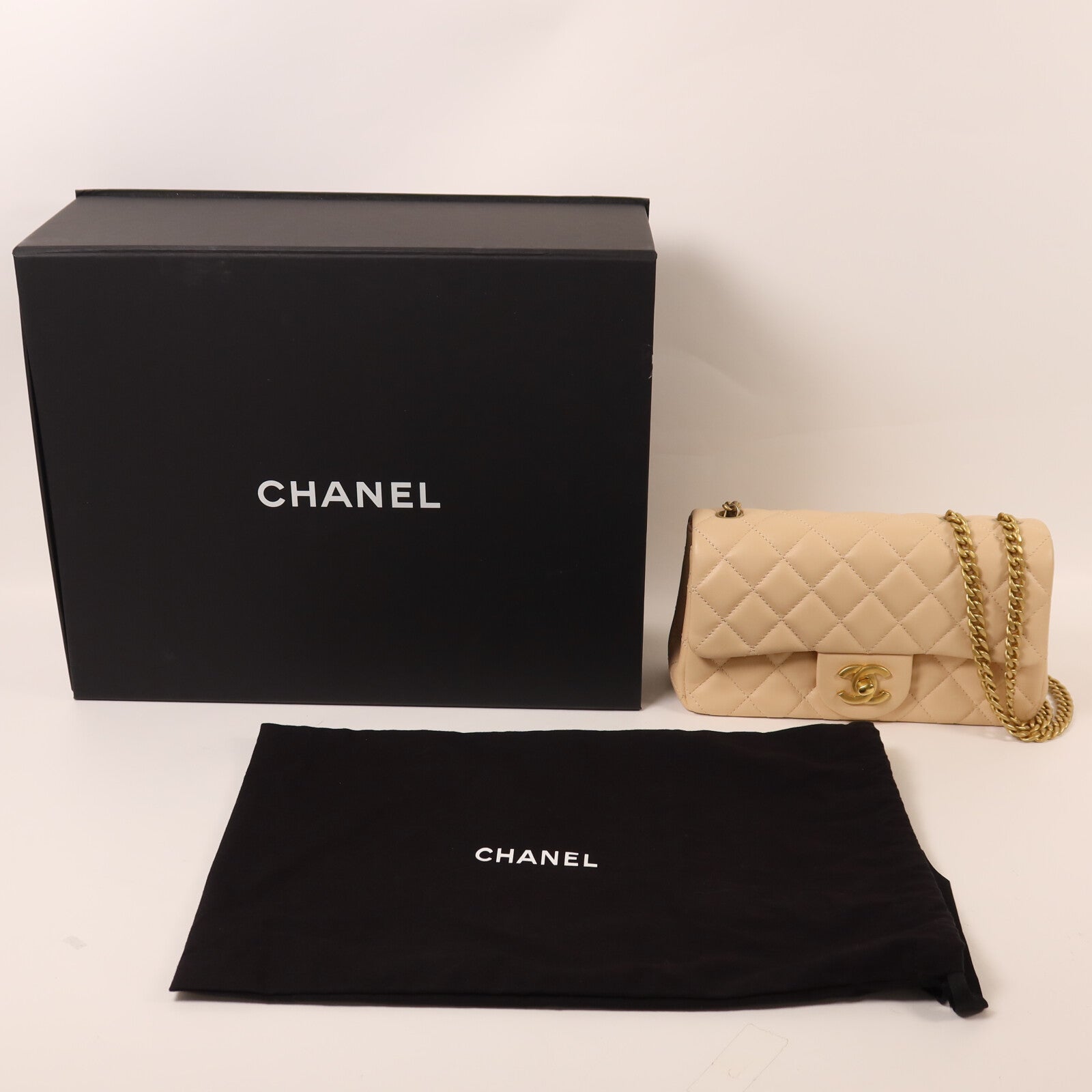 CHANEL 羊皮皮革Mini Camellia Crush 20鏈帶肩背袋