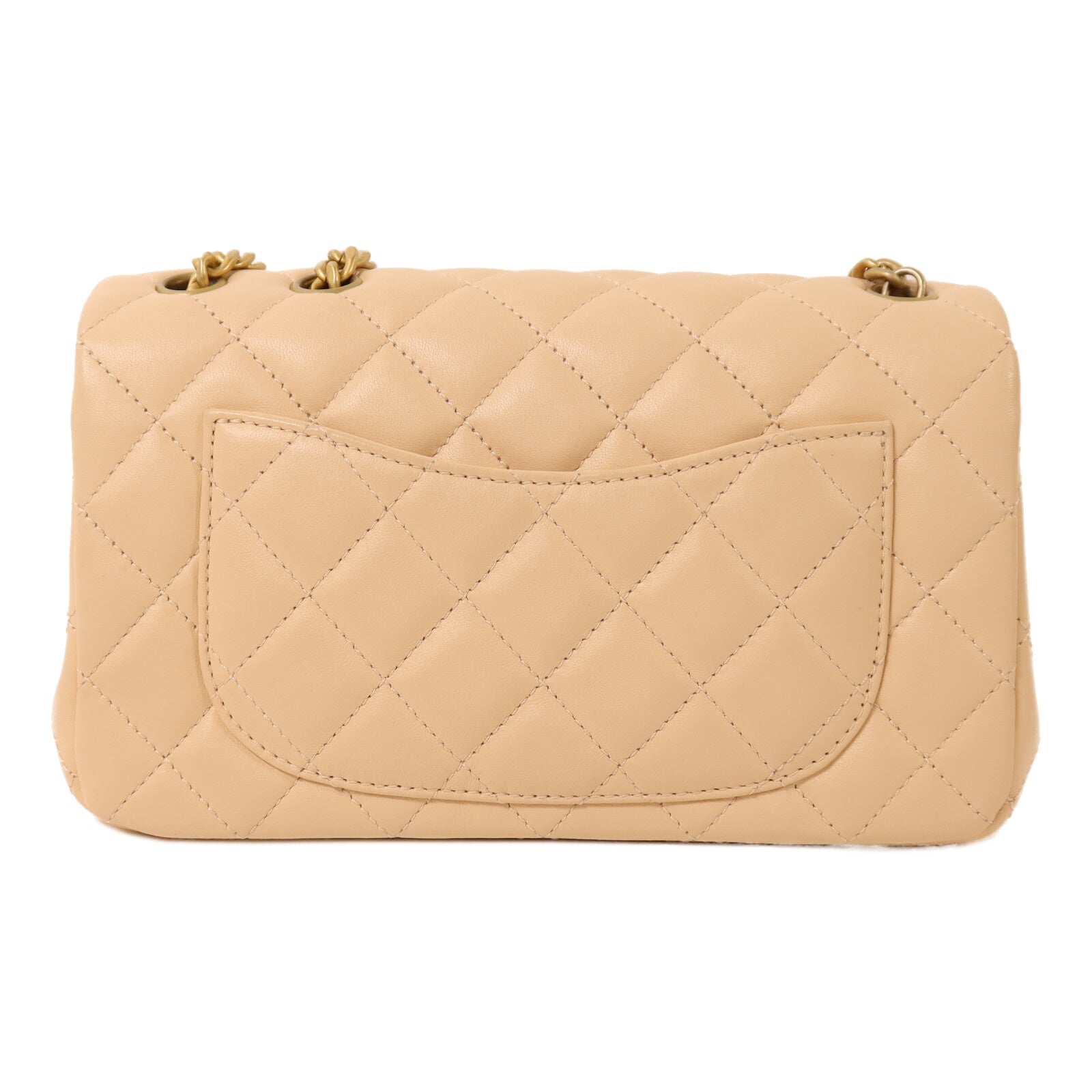 CHANEL 羊皮皮革Mini Camellia Crush 20鏈帶肩背袋