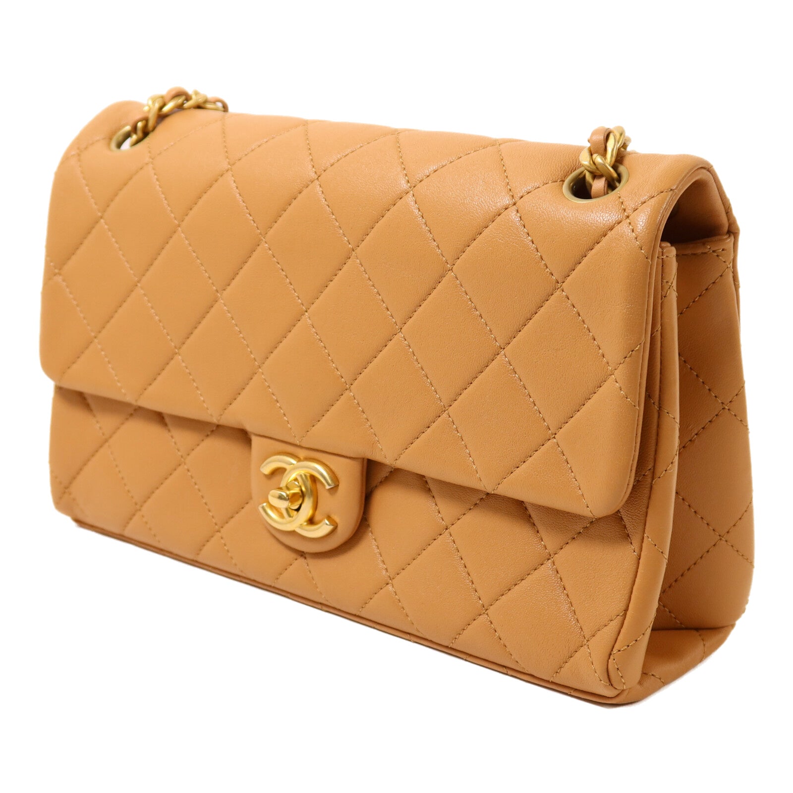 CHANEL 羊皮皮革Chain Shoulder鏈帶肩背袋