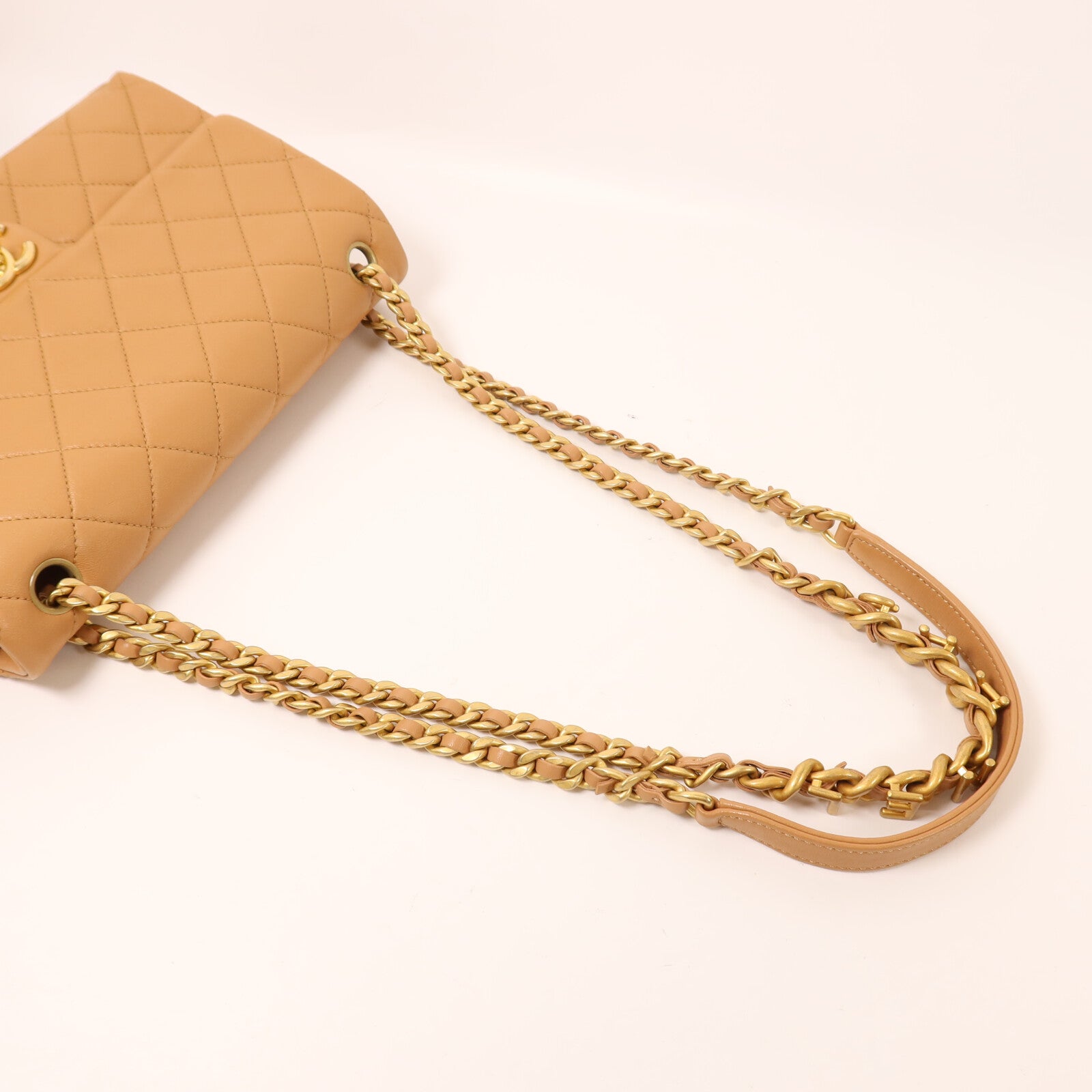 CHANEL 羊皮皮革Chain Shoulder鏈帶肩背袋