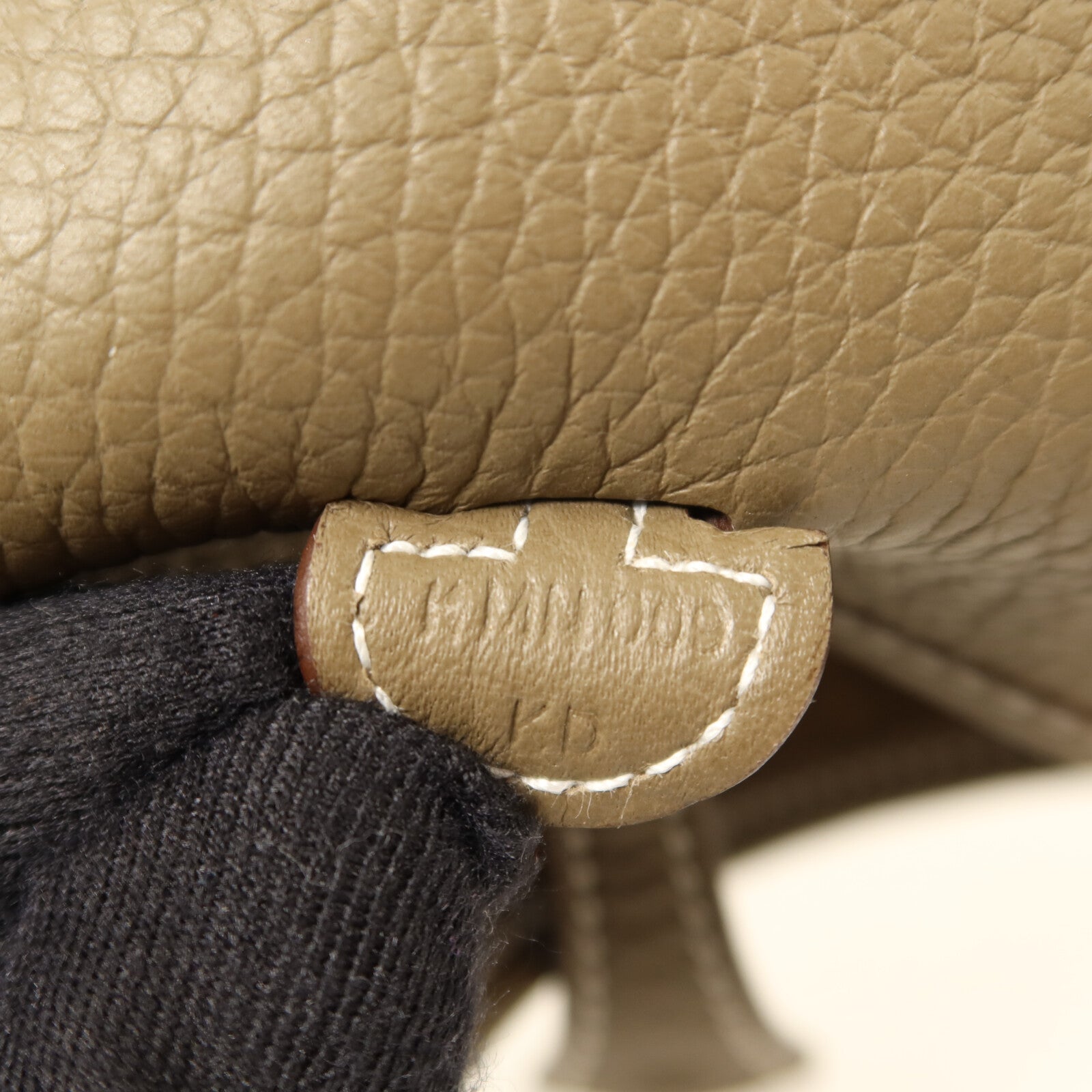 HERMES Clemence皮革Evelyne TPM肩背袋Etoupe