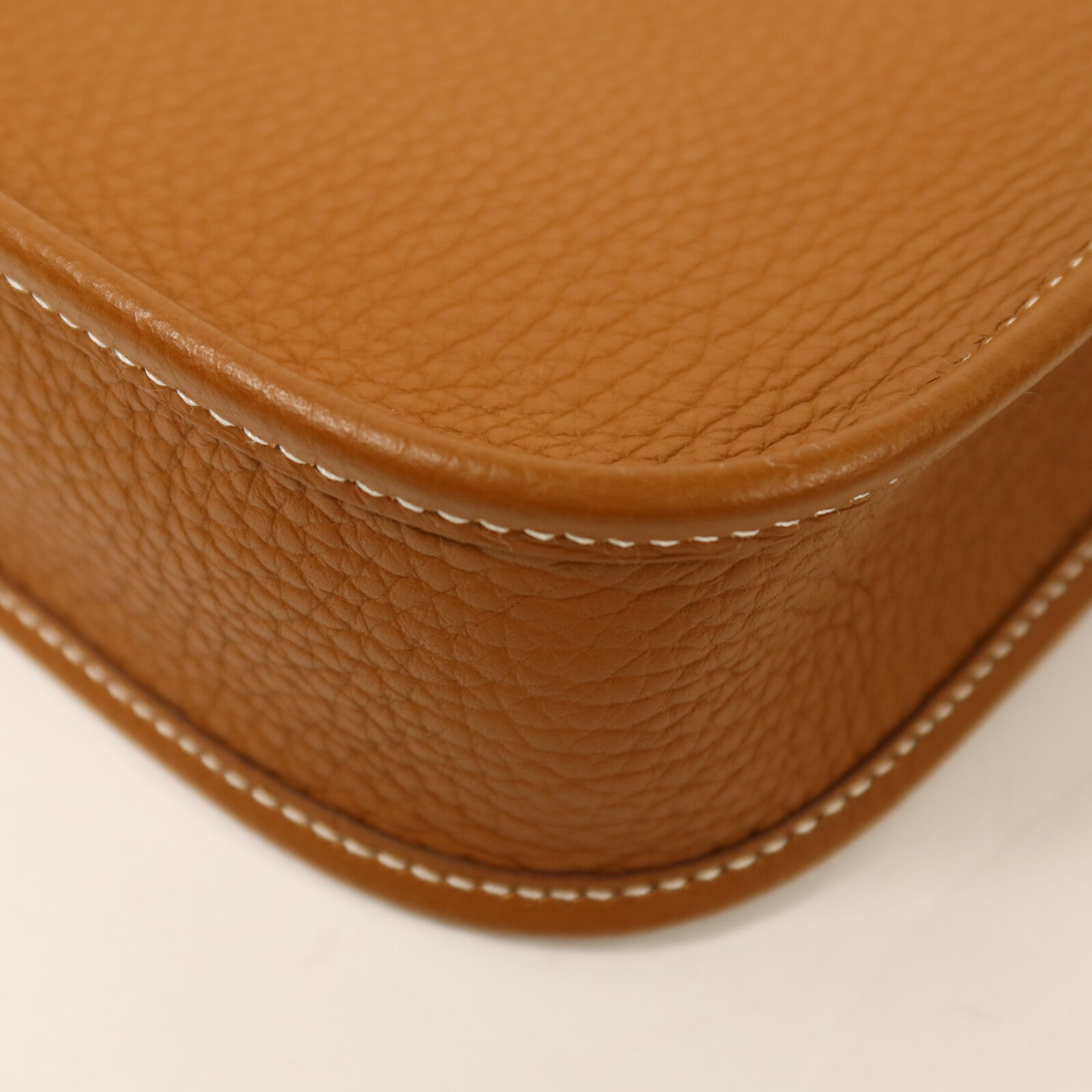 HERMES Clemence皮革Evelyne TPM肩背袋Gold