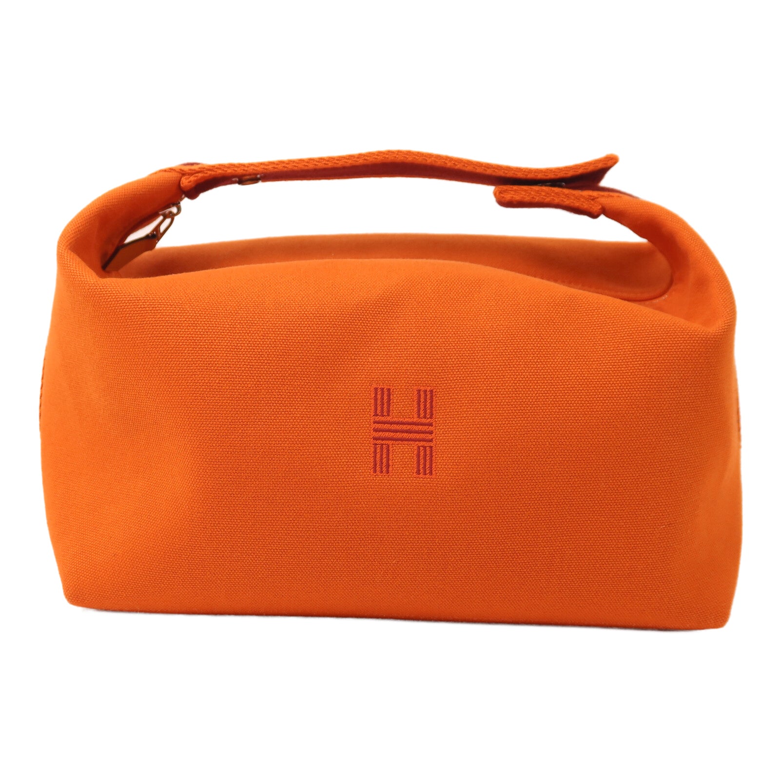 HERMES 帆布Bride a Brac GM手挽袋Orange