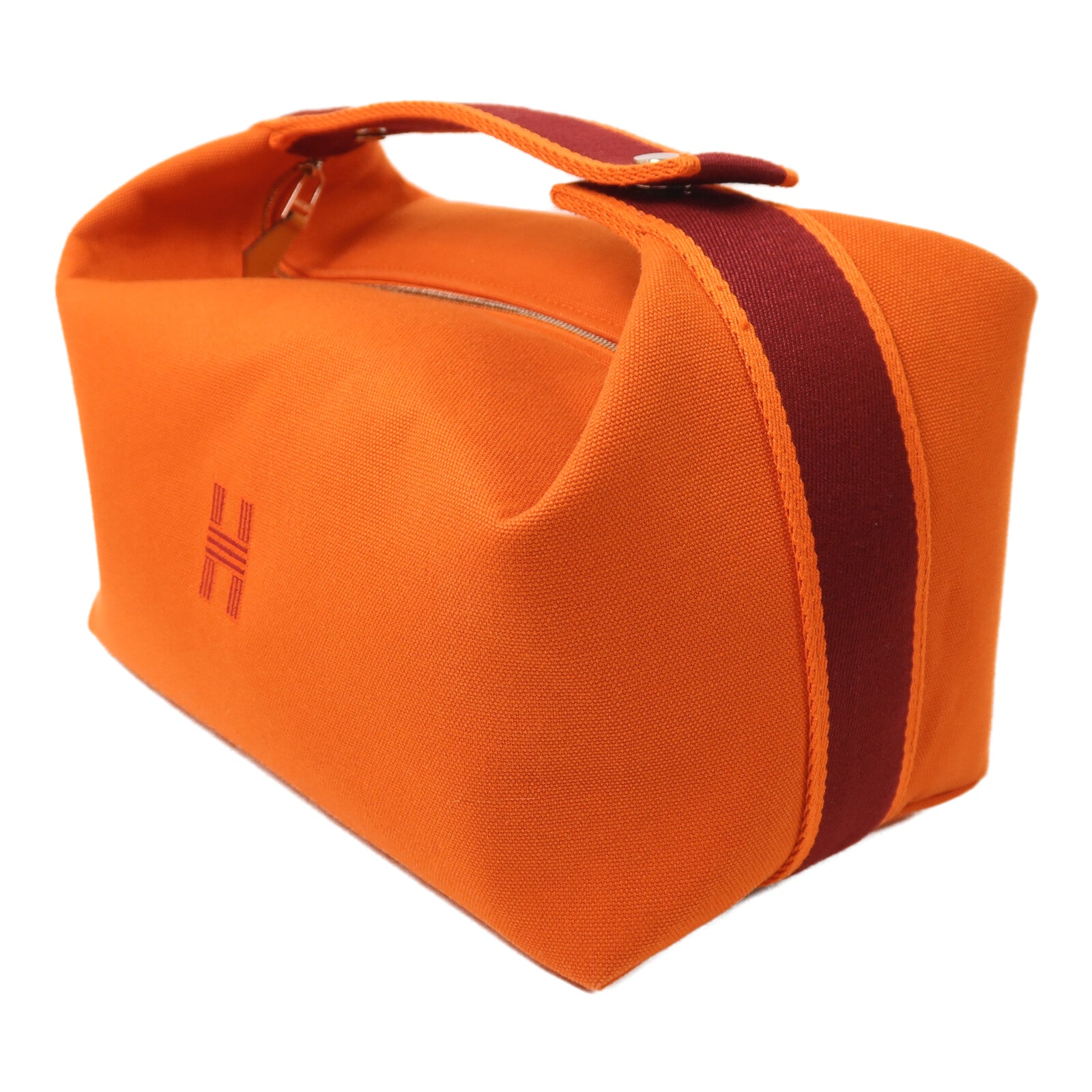 HERMES 帆布Bride a Brac GM手挽袋Orange