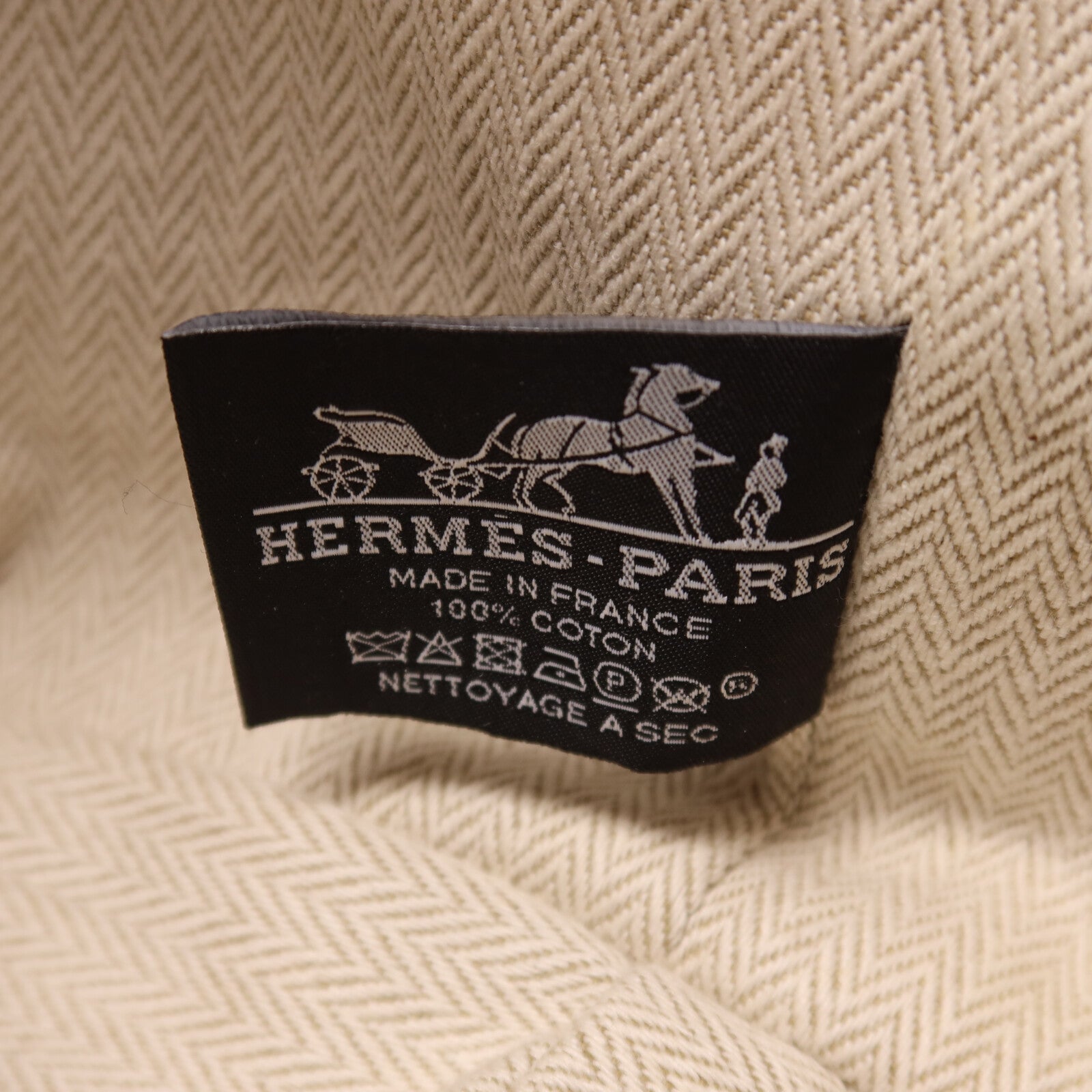 HERMES 帆布Bride a Brac GM手挽袋Orange