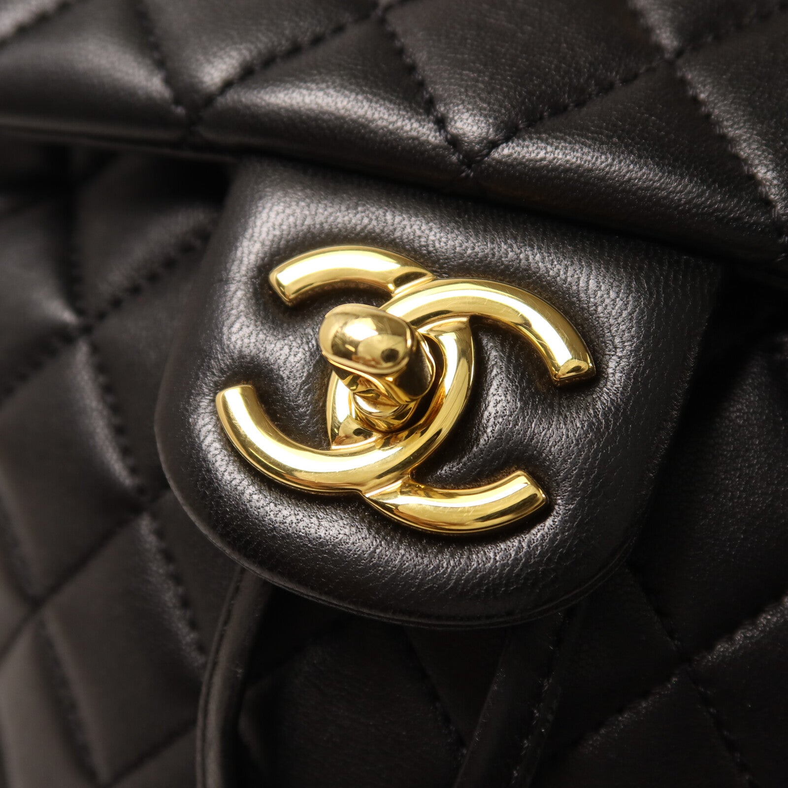 CHANEL 羊皮皮革Backpack鏈帶背包