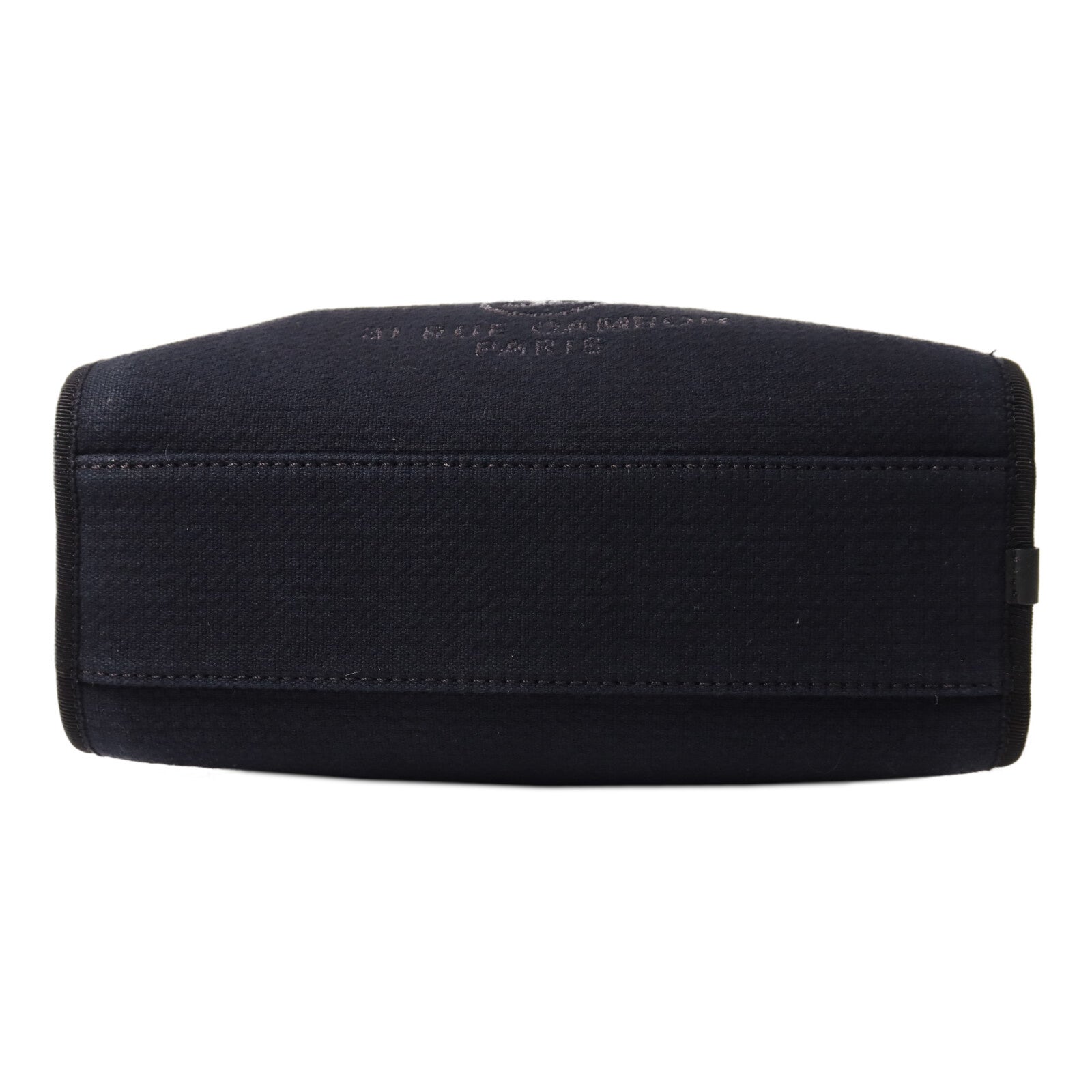 CHANEL 帆布Deauville Bowling鏈帶手挽肩背兩用袋
