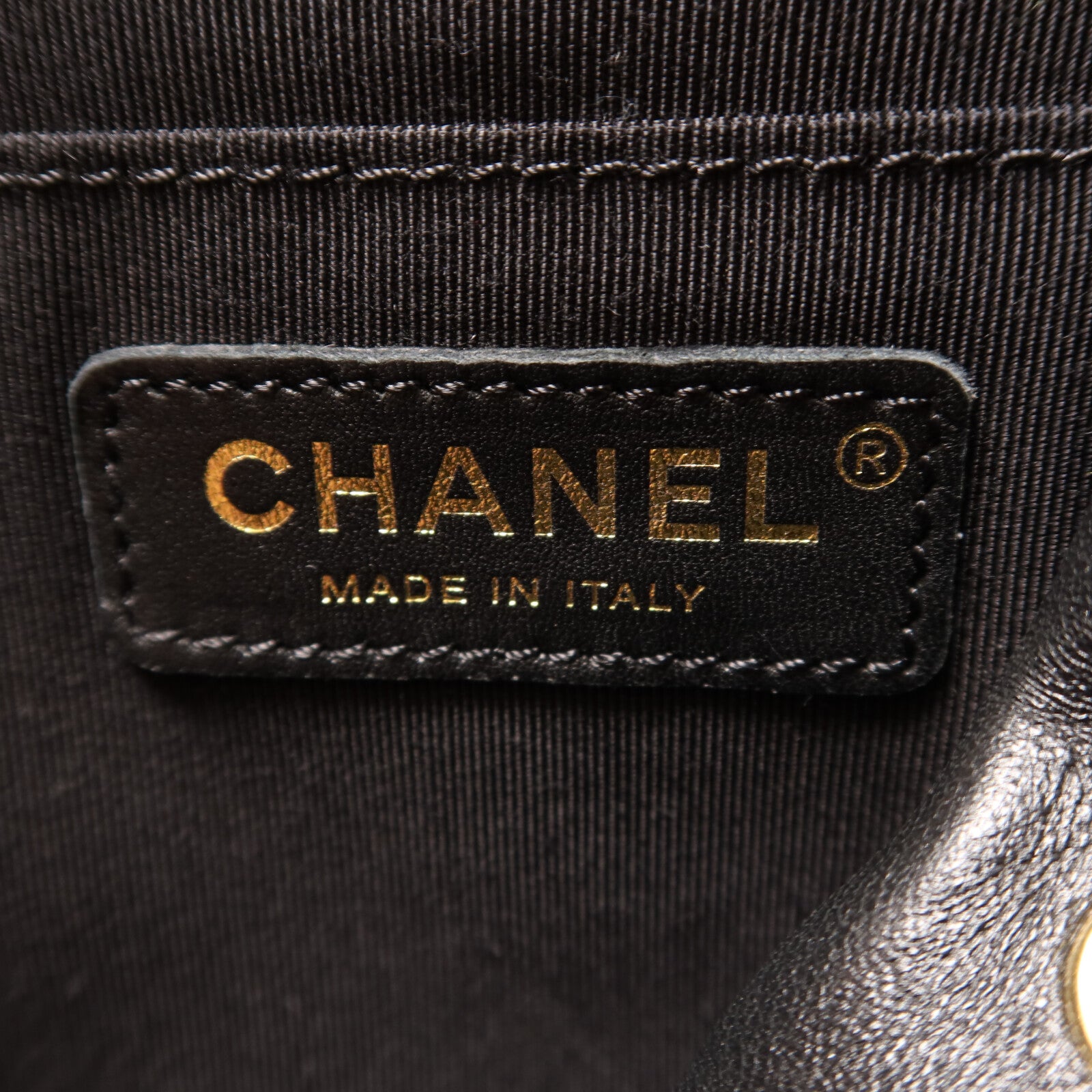 CHANEL 羊皮皮革Backpack鏈帶背包