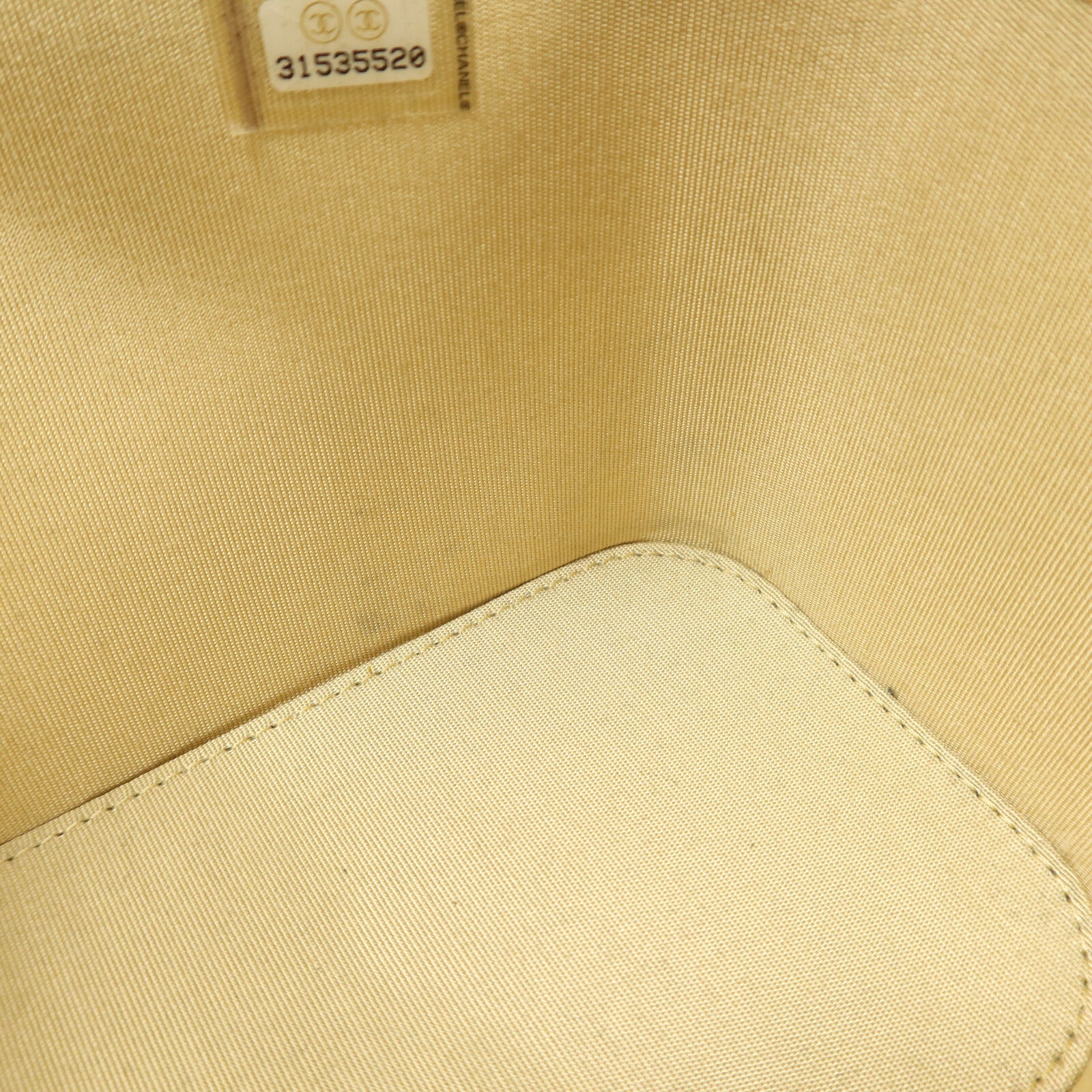 CHANEL 羊皮皮革Vanity Case With Gold Ball鏈帶肩背袋