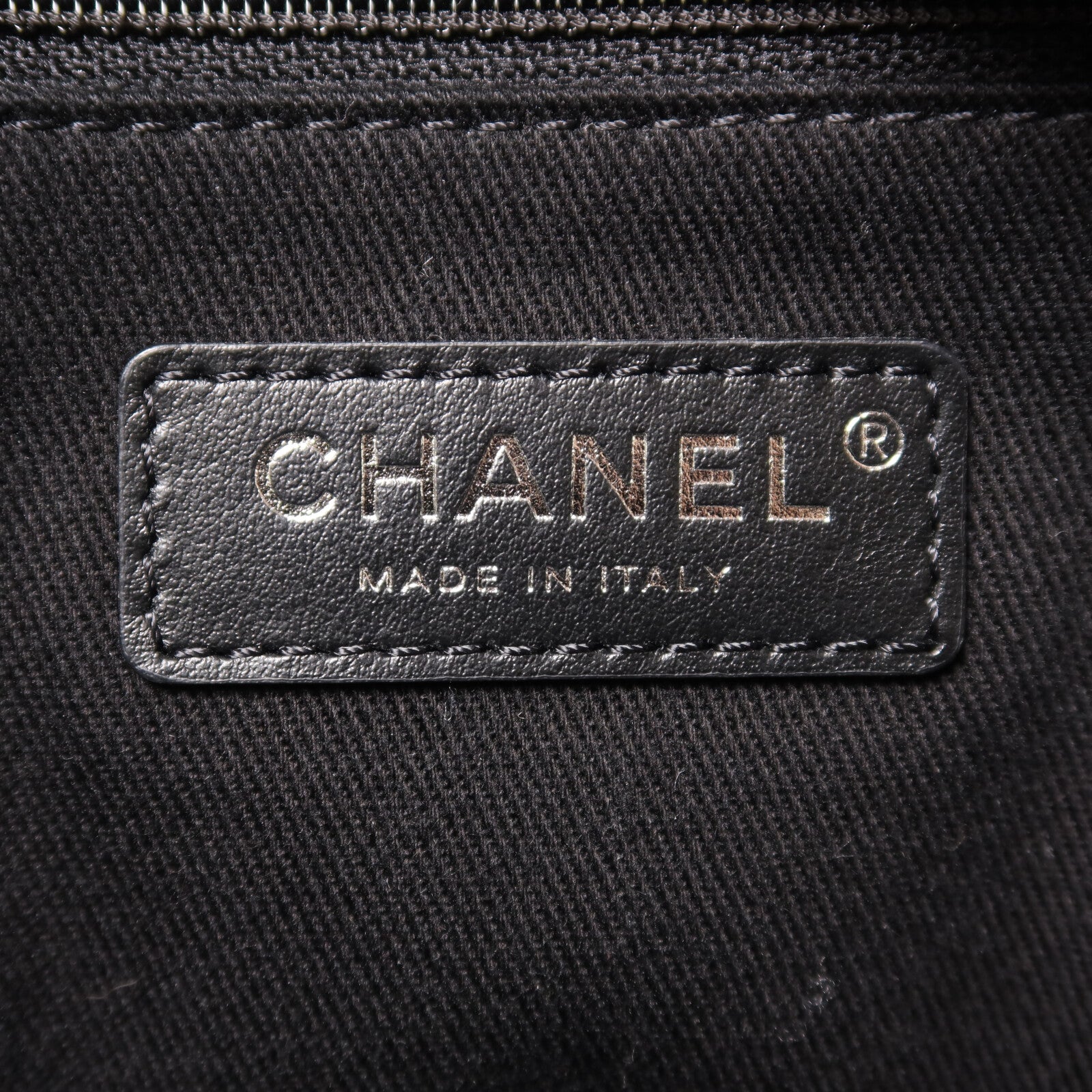 CHANEL 帆布Deauville Bowling鏈帶手挽肩背兩用袋