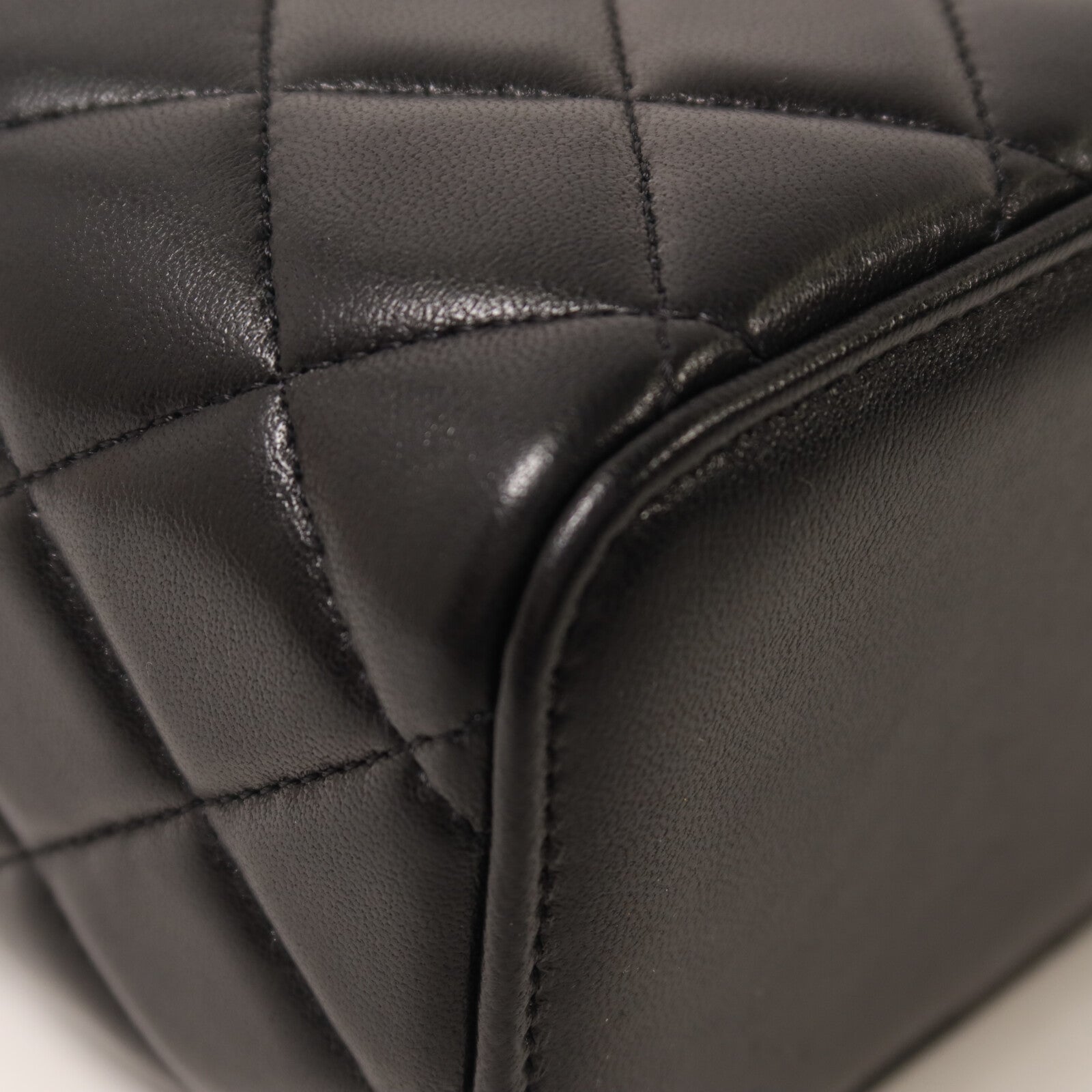 CHANEL 羊皮皮革Top Handle Vanity Case鏈帶手挽肩背兩用袋