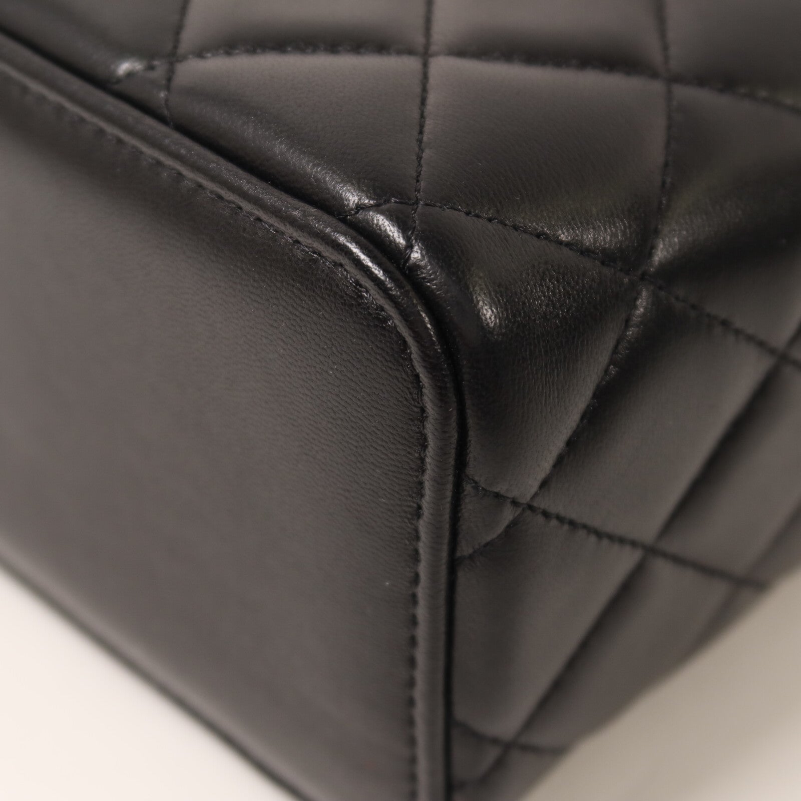 CHANEL 羊皮皮革Top Handle Vanity Case鏈帶手挽肩背兩用袋