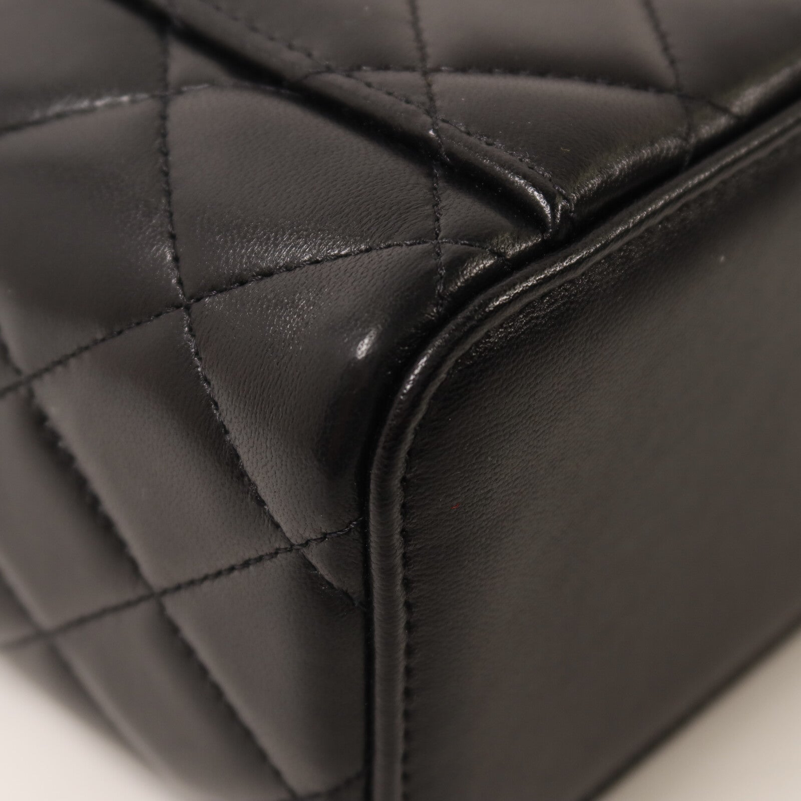 CHANEL 羊皮皮革Top Handle Vanity Case鏈帶手挽肩背兩用袋