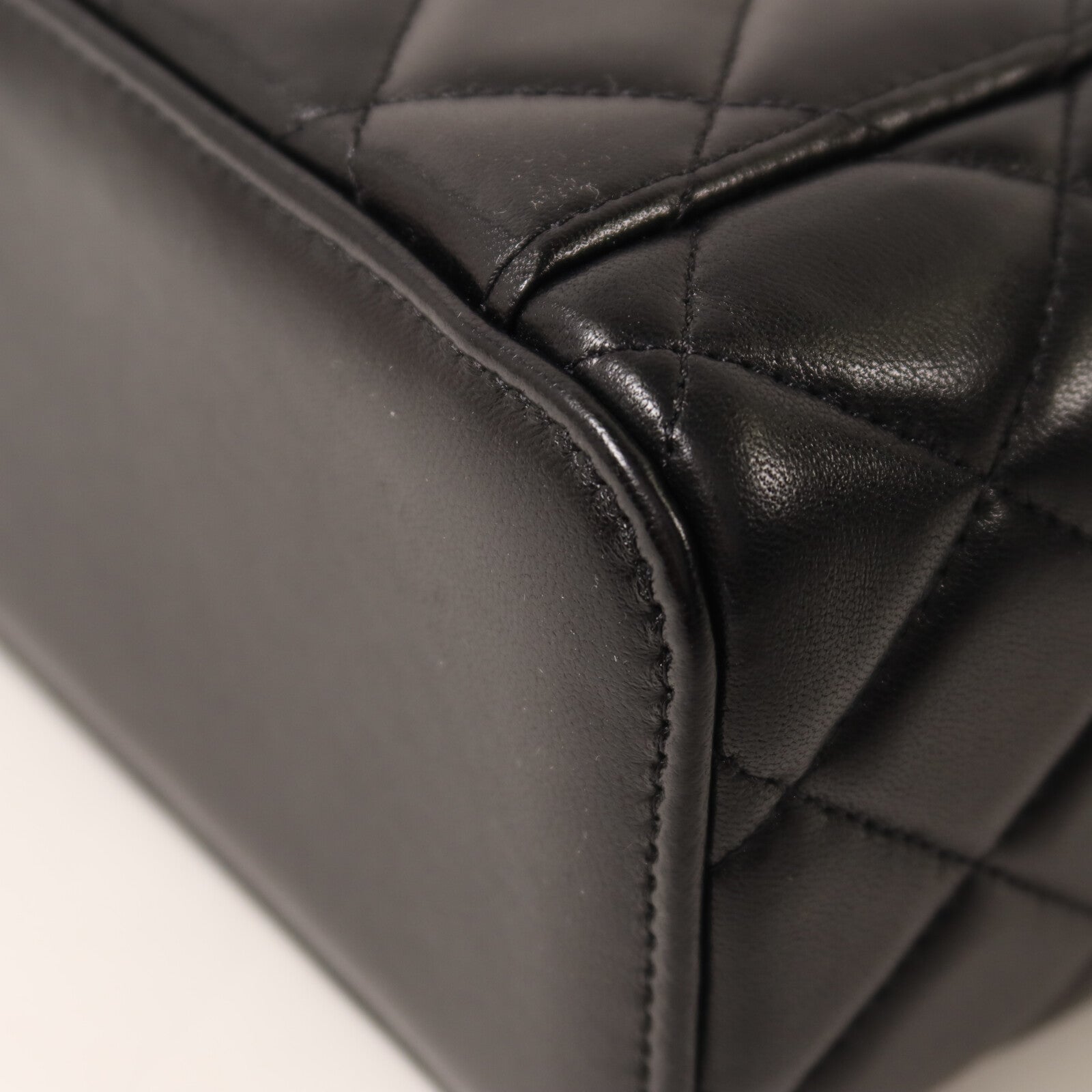CHANEL 羊皮皮革Top Handle Vanity Case鏈帶手挽肩背兩用袋